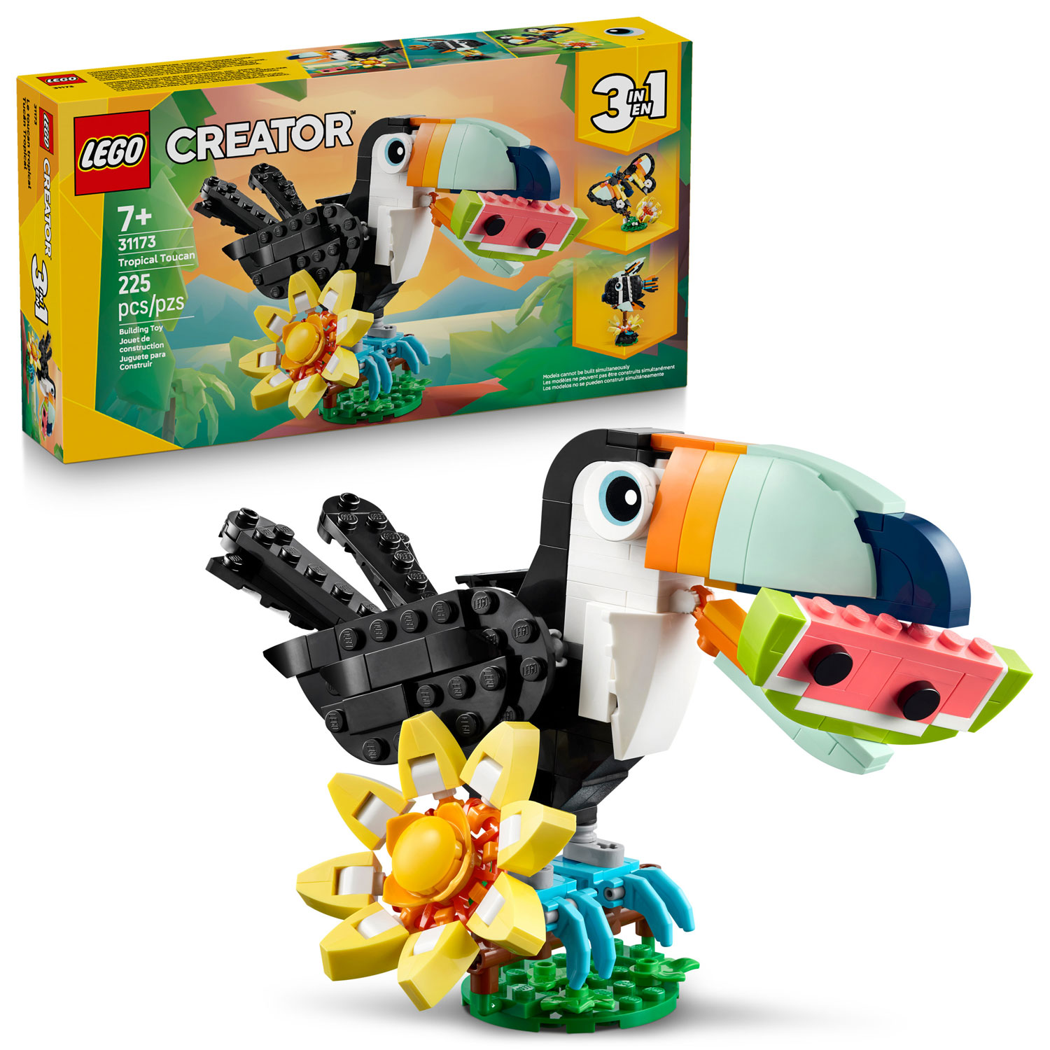 LEGO Creator : Les animaux sauvages : le toucan tropical - 225 pièces