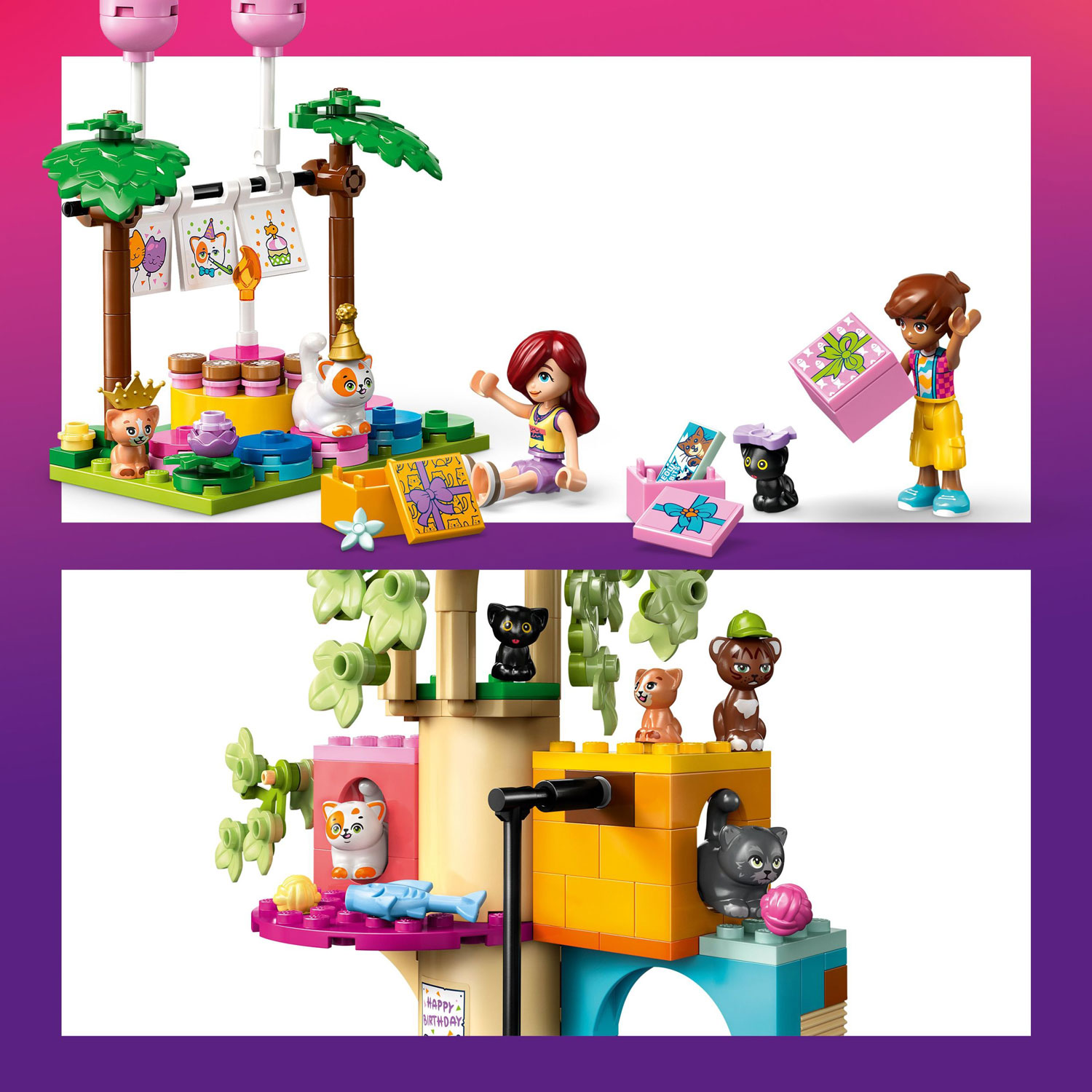 LEGO Friends : La fête d'anniversaire et l'arbre à chats - 321 pièces