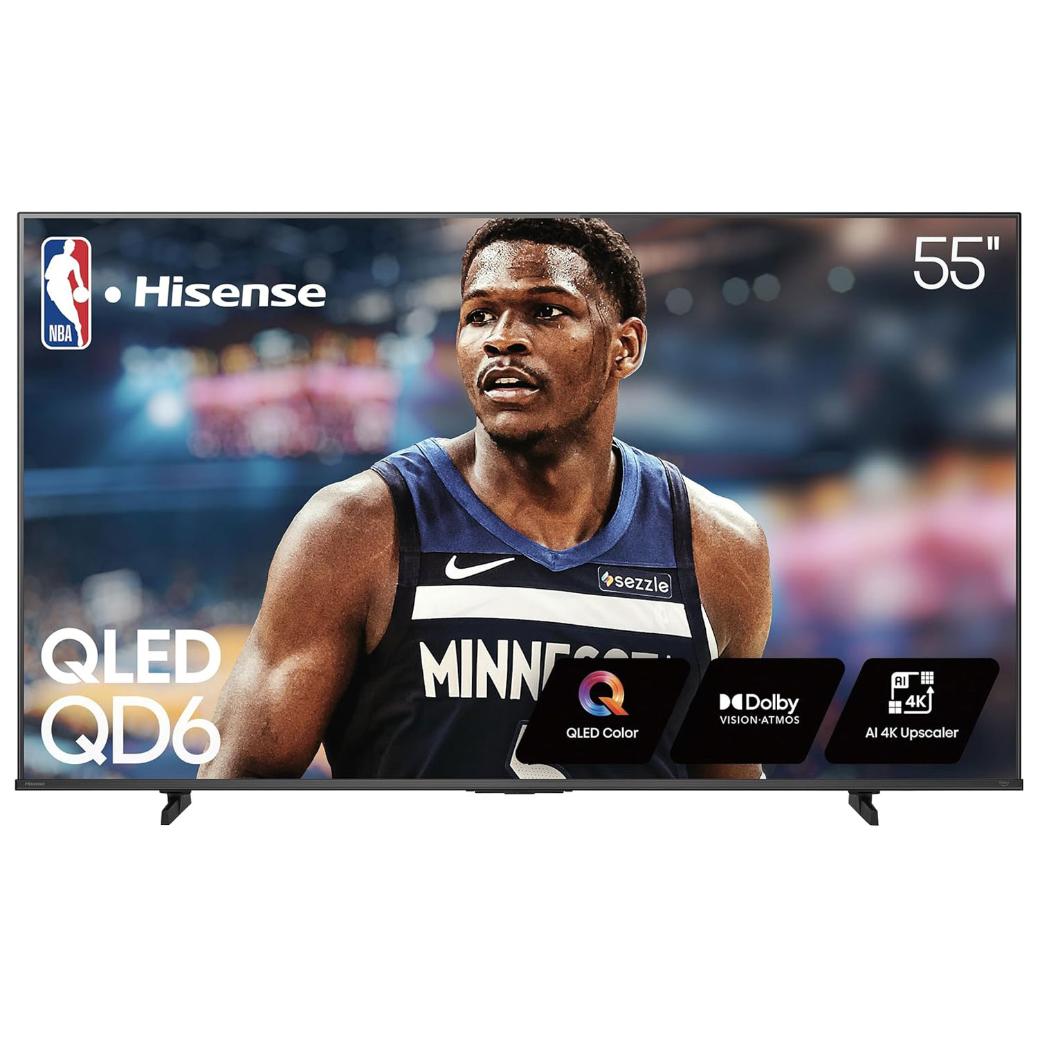 Hisense 55" 4K UHD HDR QLED Fire TV Smart TV (55QD6QF) - 2025