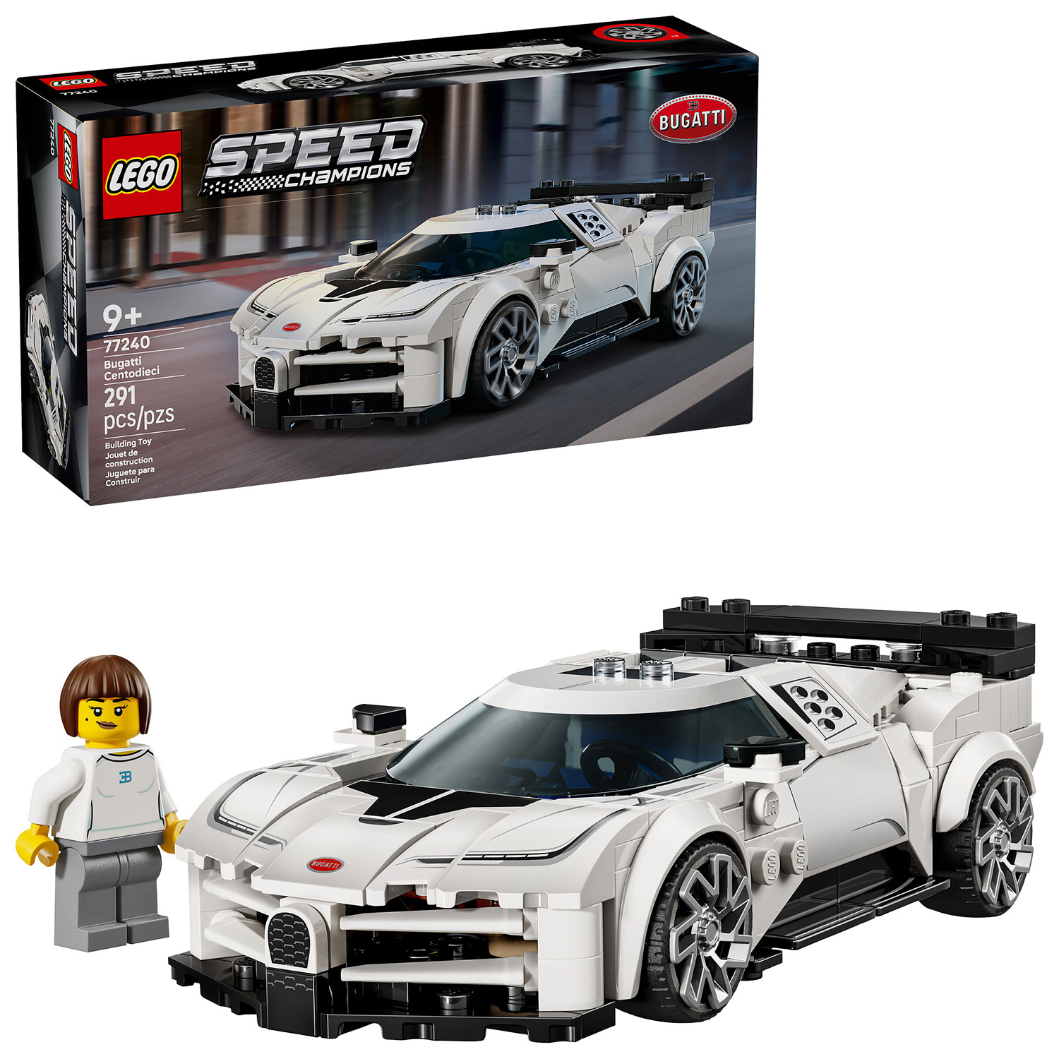 LEGO Speed Champions : L'hypervoiture sport Bugatti Centodieci - 291 pièces