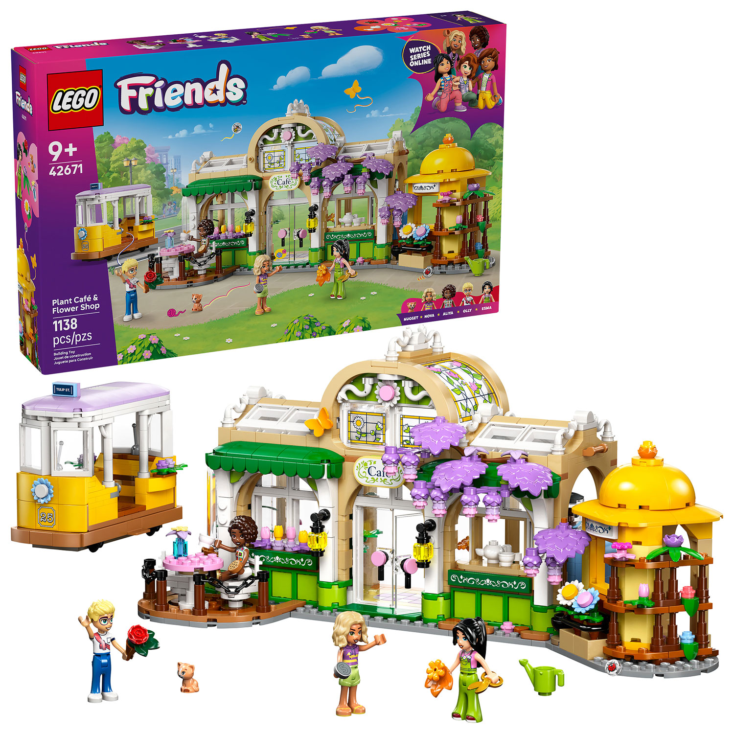 LEGO Friends : Le café aux plantes et le fleuriste - 1138 pièces