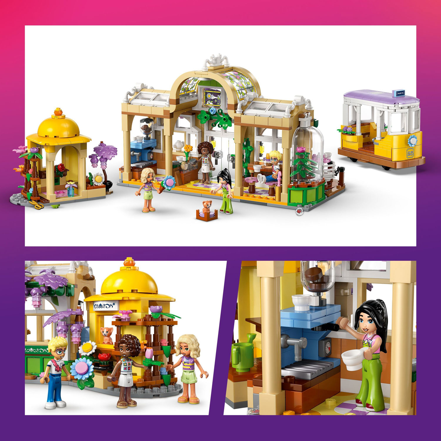 LEGO Friends : Le café aux plantes et le fleuriste - 1138 pièces