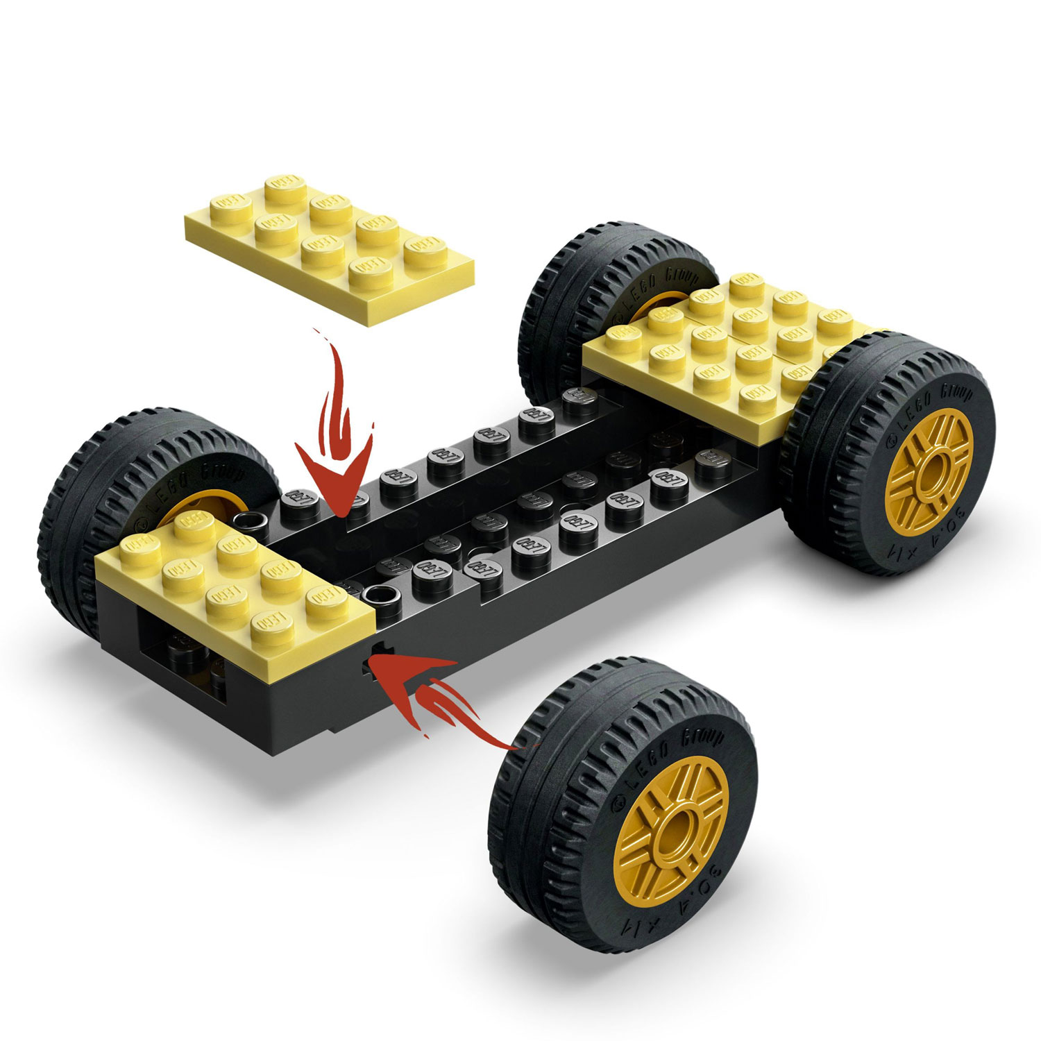 LEGO Ninjago : Le duel de voitures de course entre Rogue et Drix - 111 pièces