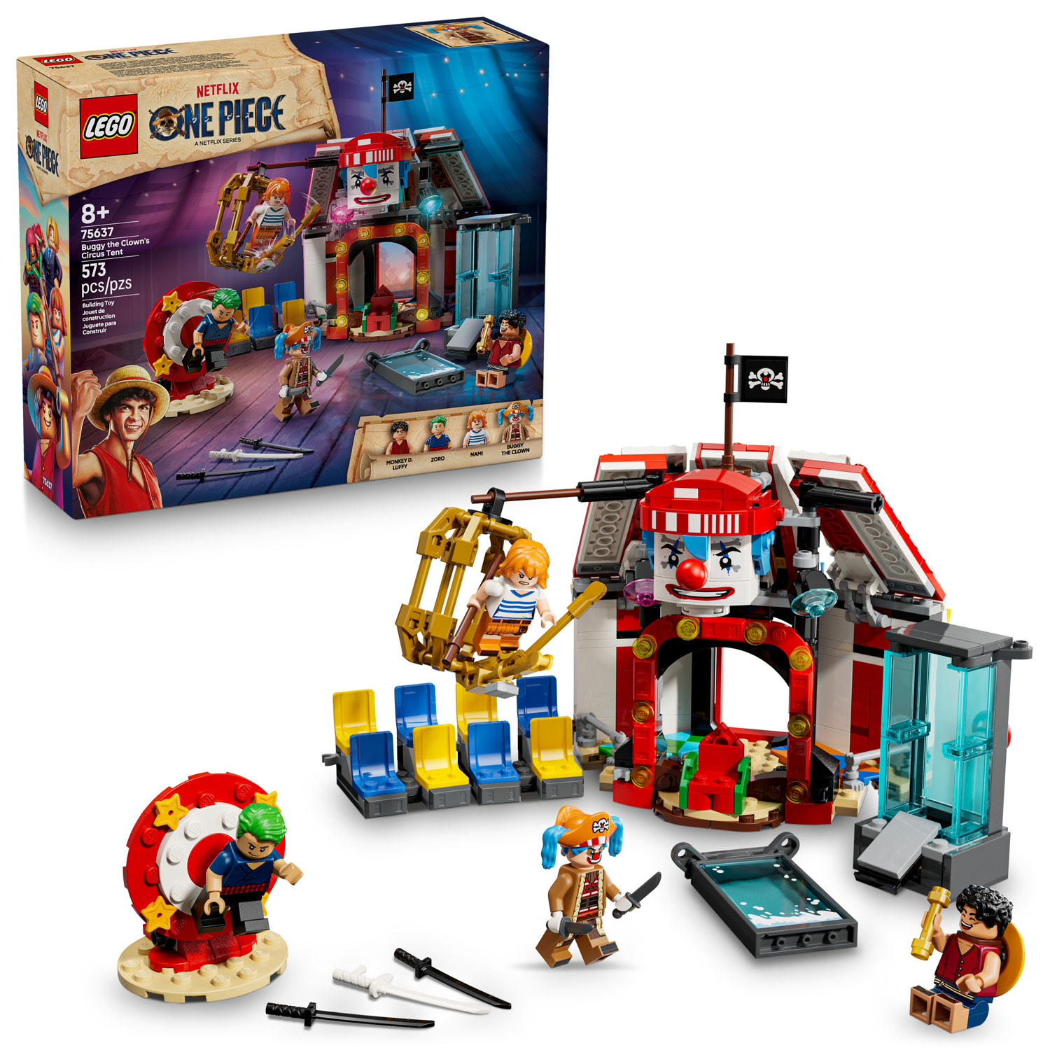 LEGO One Piece: Buggy the Clown's Circus Tent - 573 Pieces