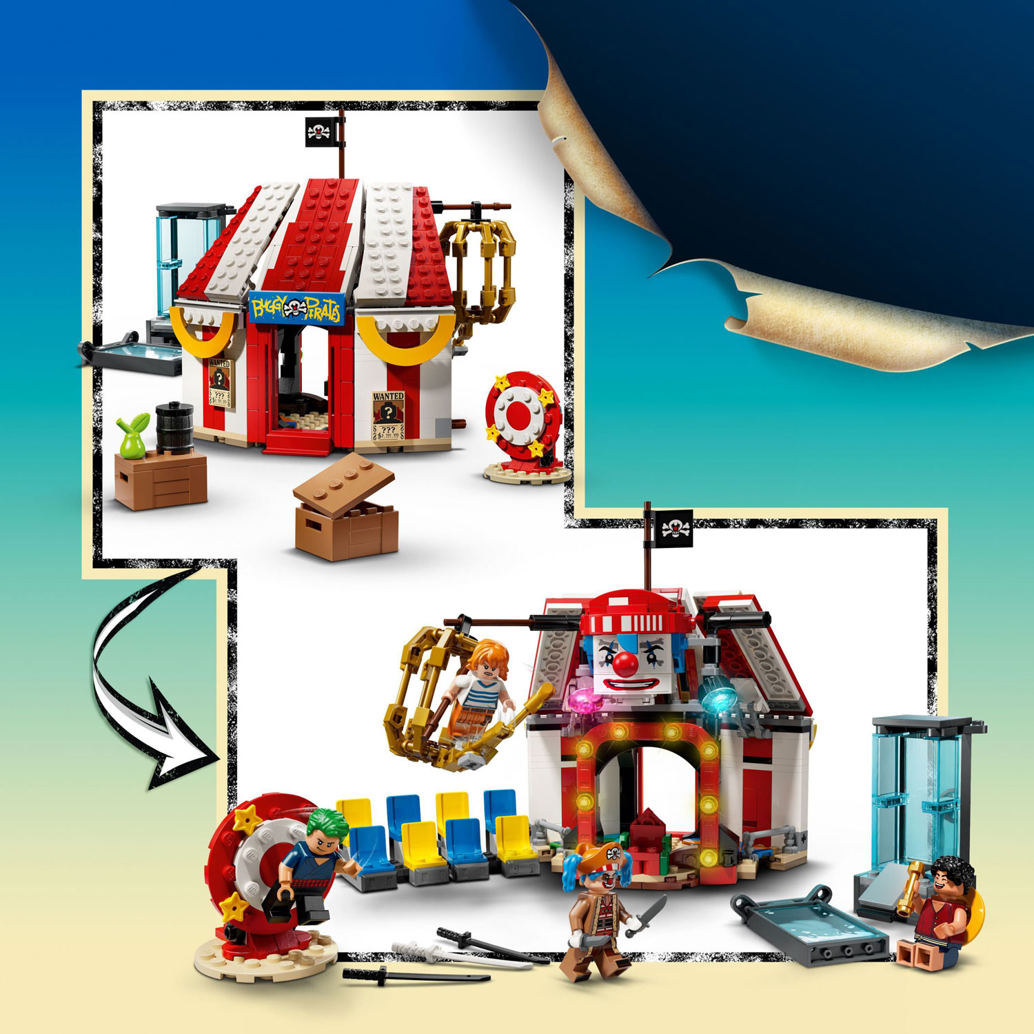 LEGO One Piece: Buggy the Clown's Circus Tent - 573 Pieces