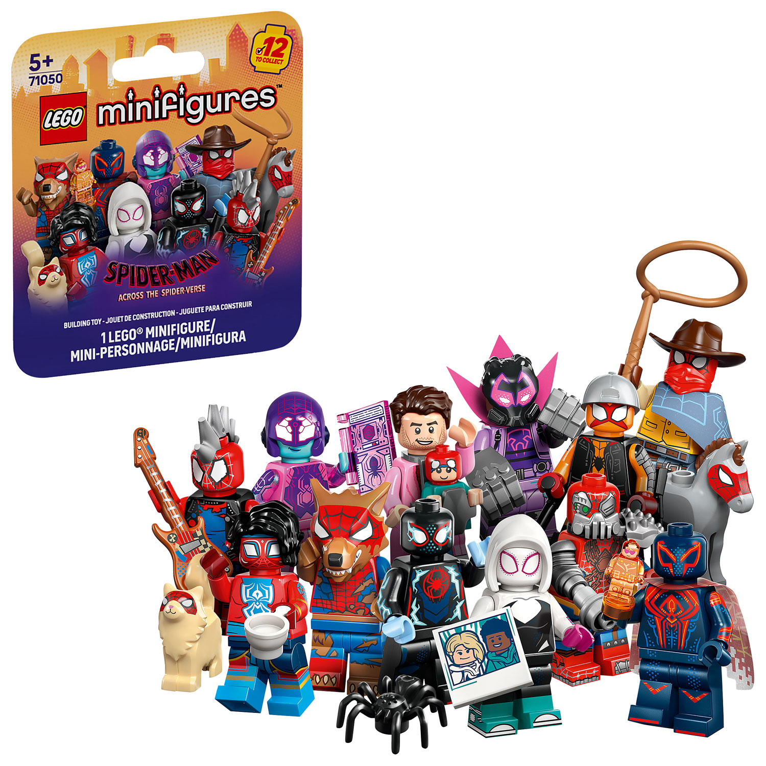 LEGO Minifigures Spider-Man: Across the Spider-Verse - 8 Pieces - 1 Assorted Figure