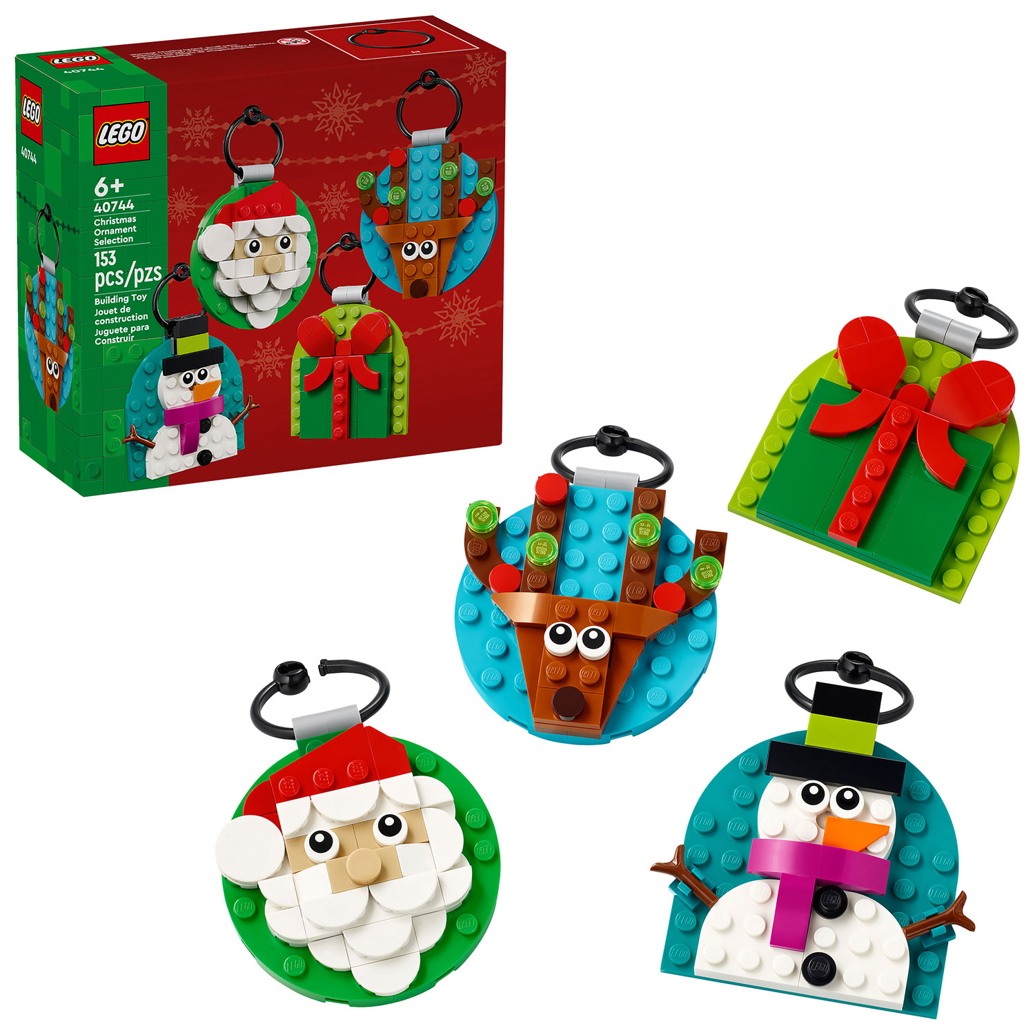 LEGO Christmas : Sélection d'ornements de Noël - 153 pièces