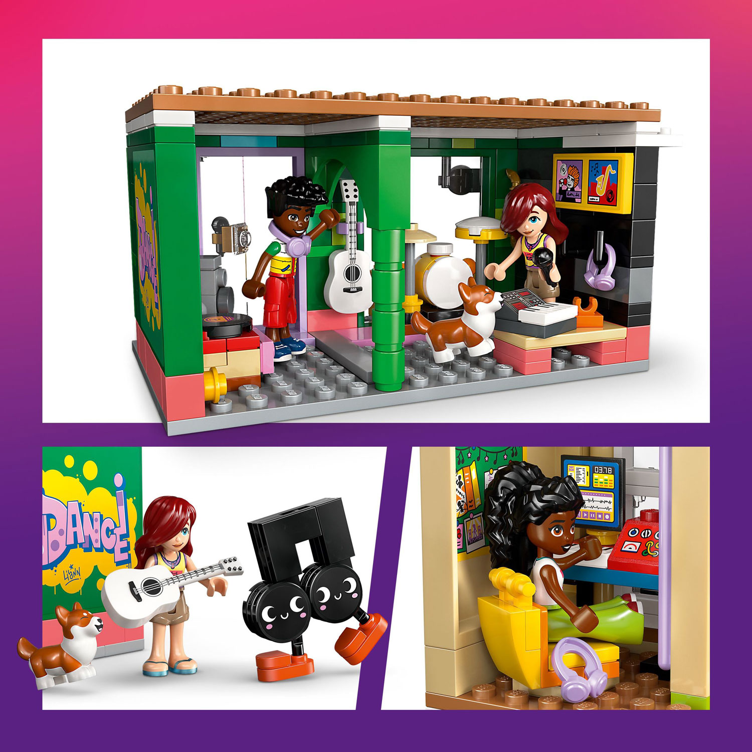 LEGO Friends : Le magasin de musique et l'appartement - 483 pièces