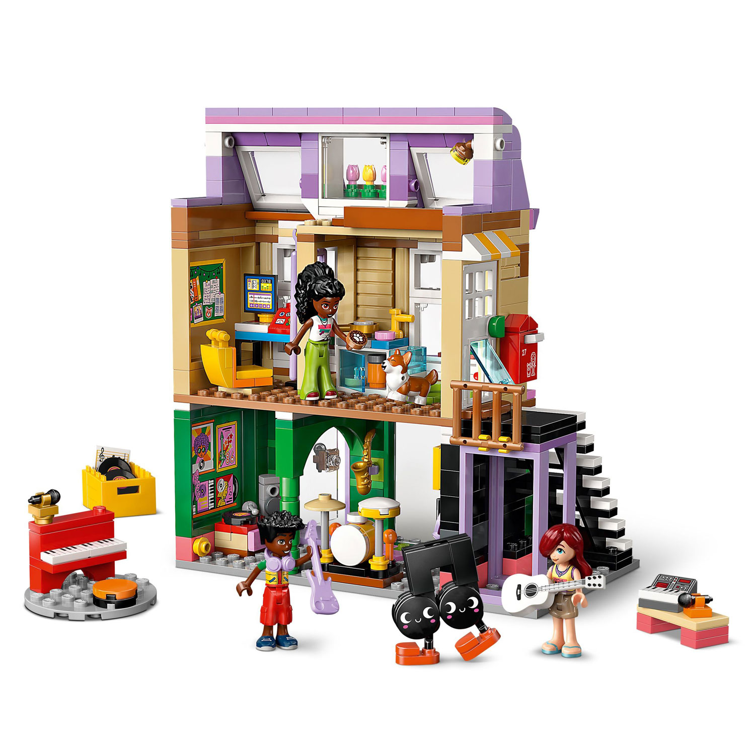 LEGO Friends : Le magasin de musique et l'appartement - 483 pièces