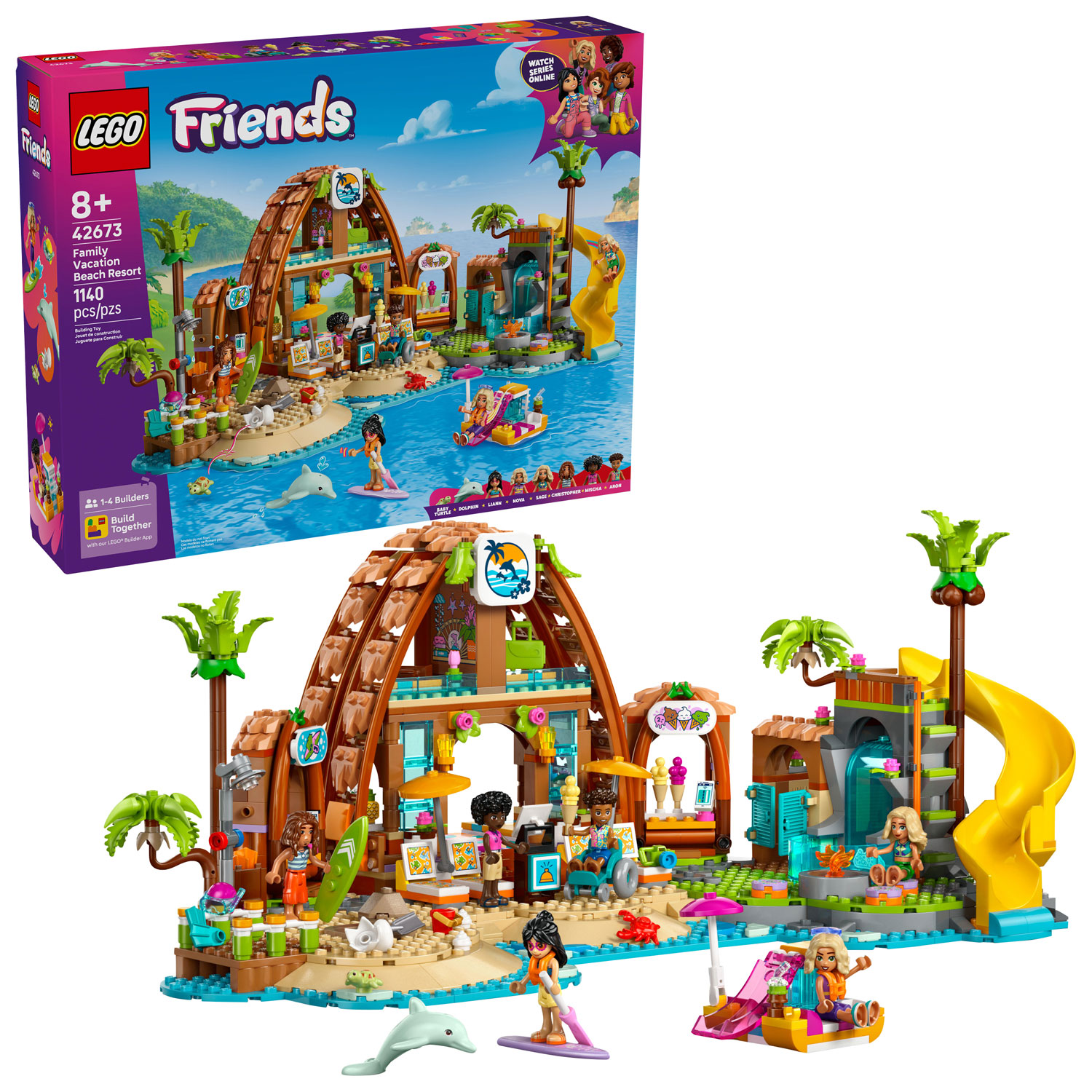 LEGO Friends : Les vacances en famille au bord de la mer - 1140 pièces