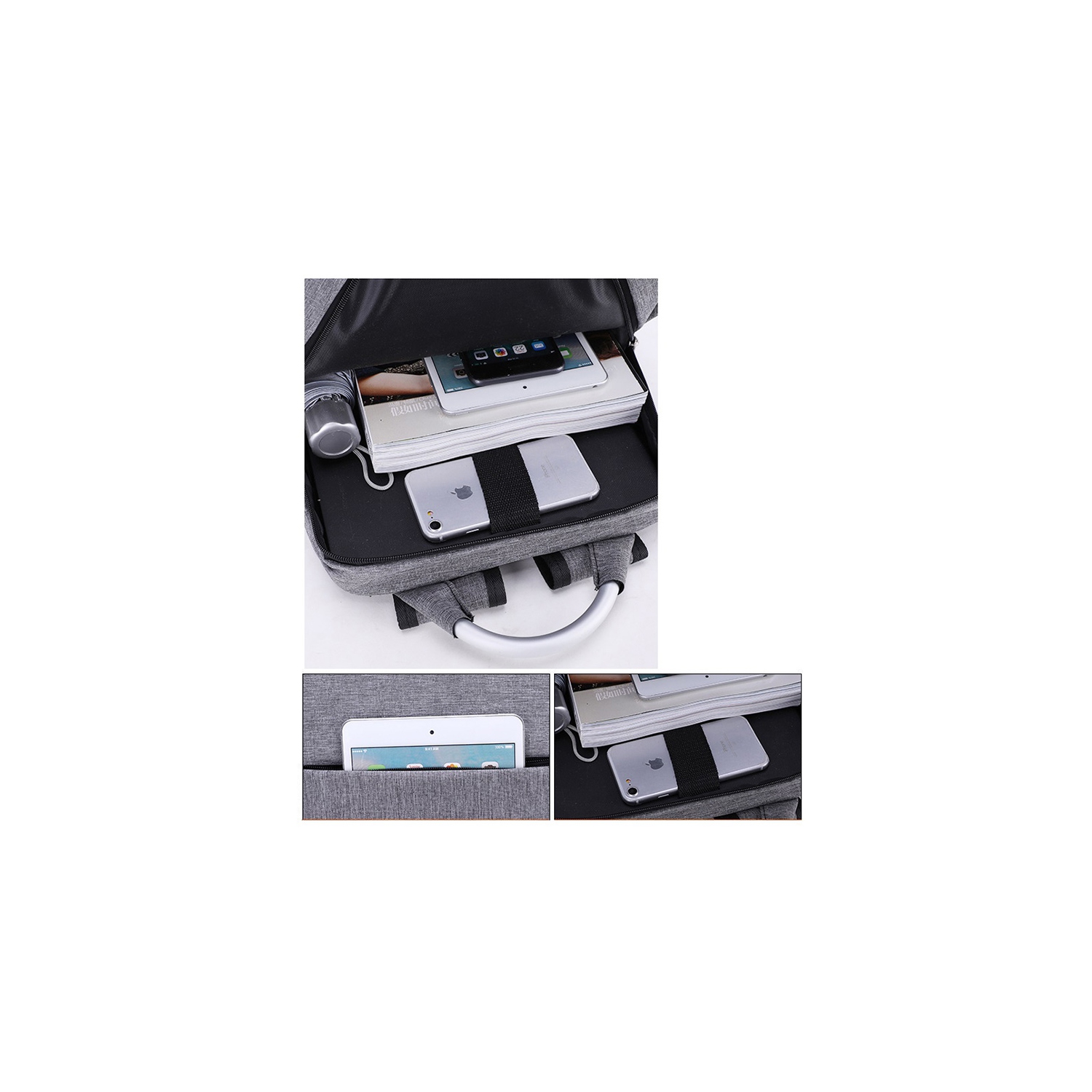 15.6-Inch Laptop Backpack with USB Charging Port and Reflective Safety Strip