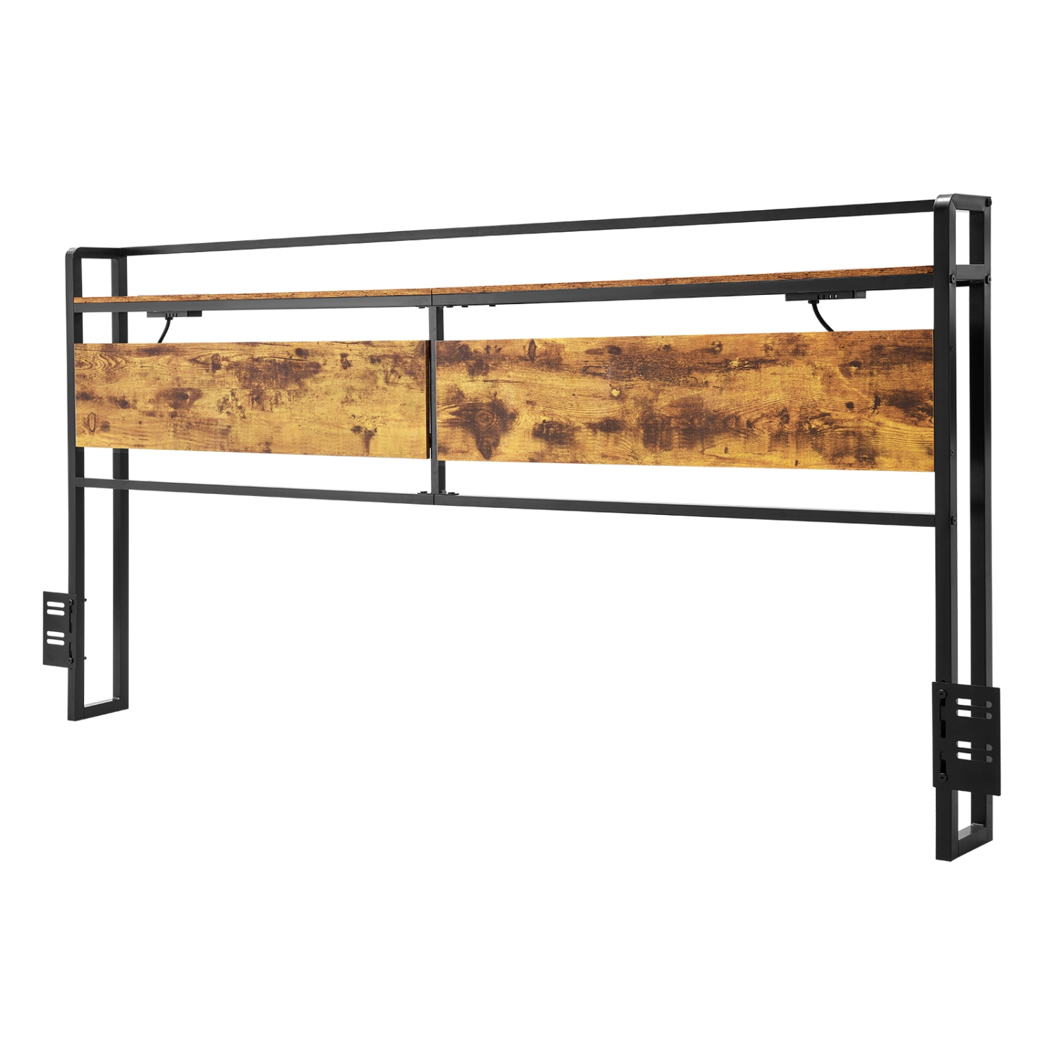 VEVOR Headboard for King Size Bed, Adjustable Height Headboard with Storage Shelf, Freestanding Head Board with Outlets and USB Port for Different