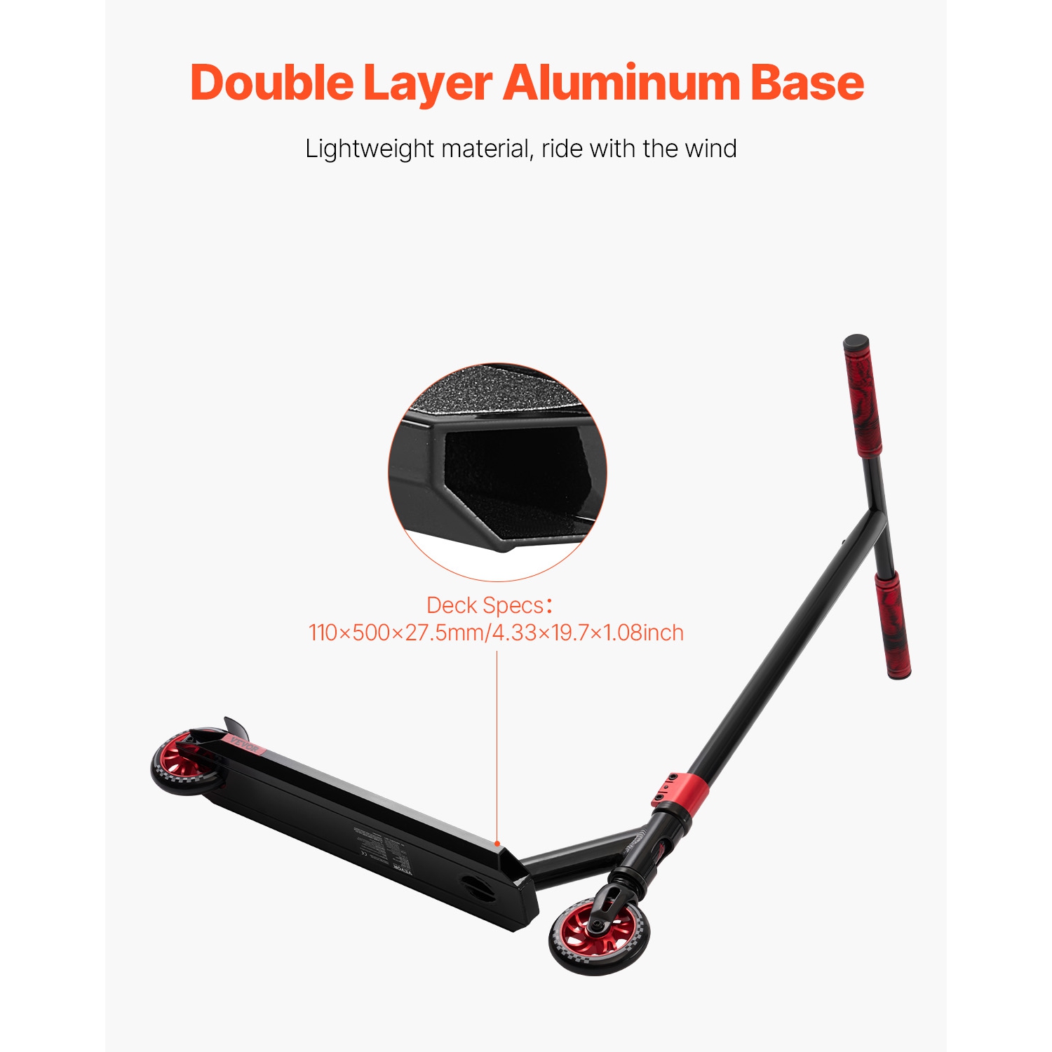 VEVOR Ages 11-13 Years Stunt Scooter, Pro Complete Trick Scooters, Teens, Adults, Boys, and Girls, Freestyle Street Rider for Intermediate and