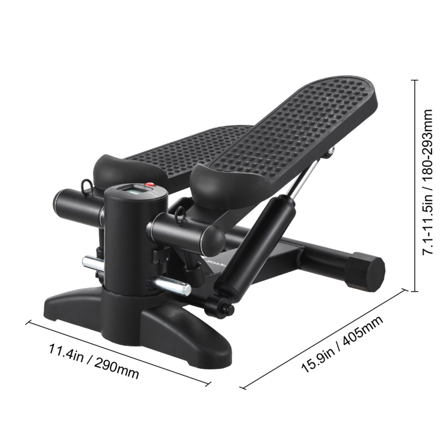 VEVOR 330LBS Stair Stepper, Mini Stepper for Exercise at Home, Hydraulic Fitness Stepper with Resistance Bands, Full Body Workout Cardio Equipment,