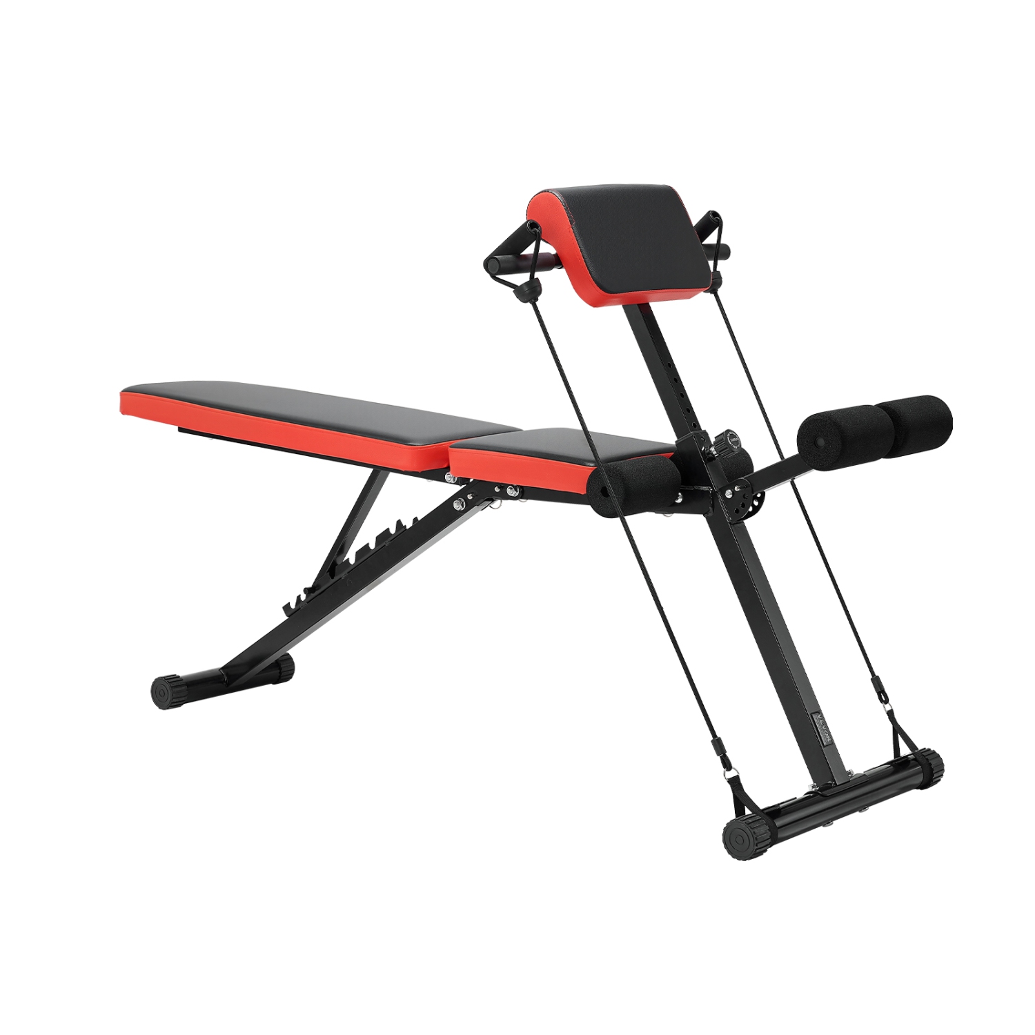 VEVOR 770 lbs Adjustable Multi-Functional Weight Bench for Full Body Workout, Roman Chair Hyperextension Bench, & Foldable Equipment for Back Arm