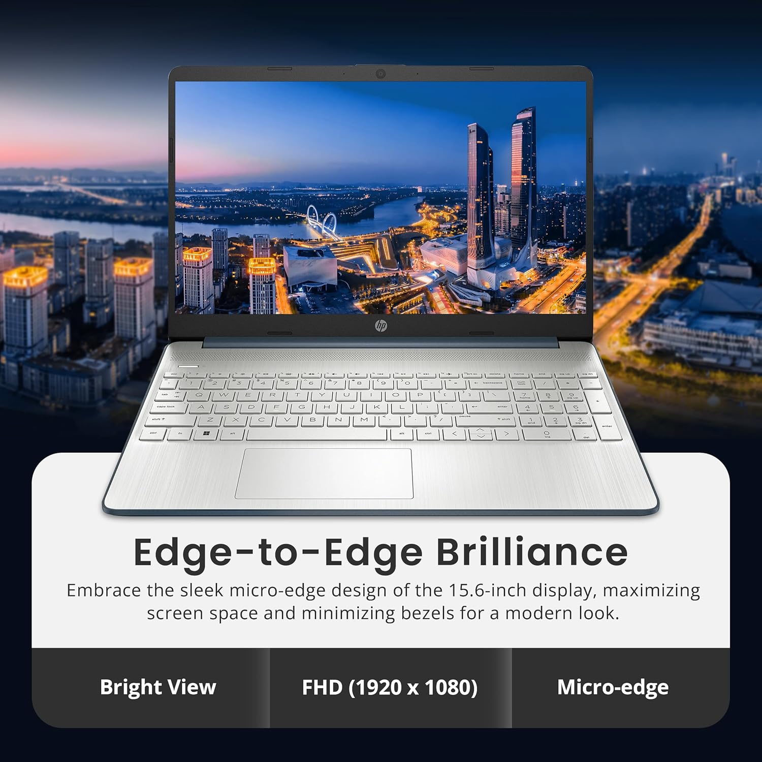 Refurbished - HP 15.6" Anti-Glare FHD Business Laptop, Intel i5-1235U, 2TB SSD, 32GB RAM, Intel Iris Xe Graphics, Number Pad, 720p Webcam, Windows 11