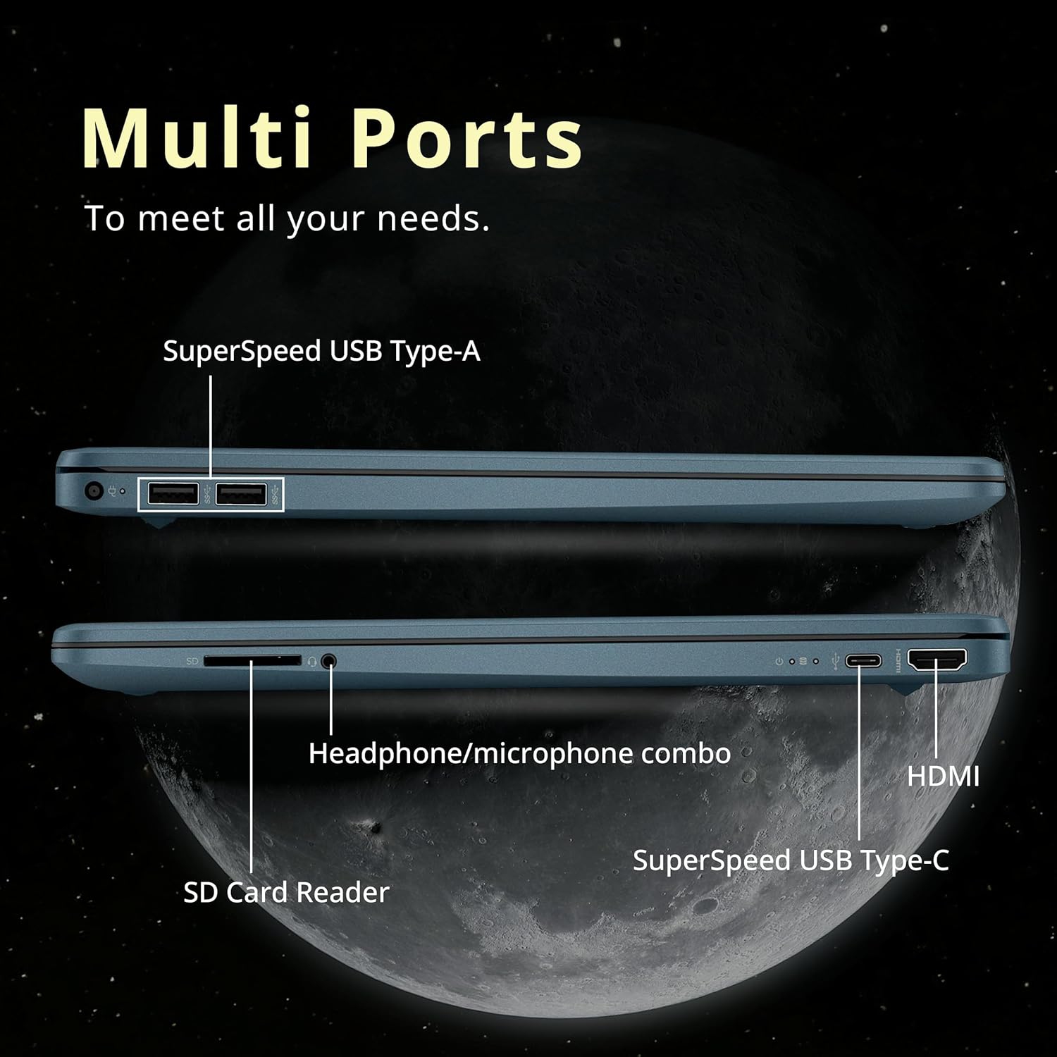 Refurbished - HP 15.6" Anti-Glare FHD Business Laptop, Intel i5-1235U, 2TB SSD, 32GB RAM, Intel Iris Xe Graphics, Number Pad, 720p Webcam, Windows 11