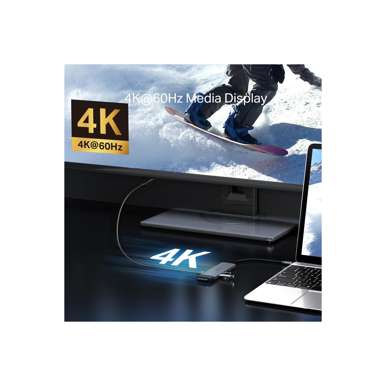 TP-Link 7-Port USB-C Hub - 4K HDMI, 100W PD Charging, 5Gbps Data, Dual SD/microSD Slots, Aluminum Case, Plug & Play