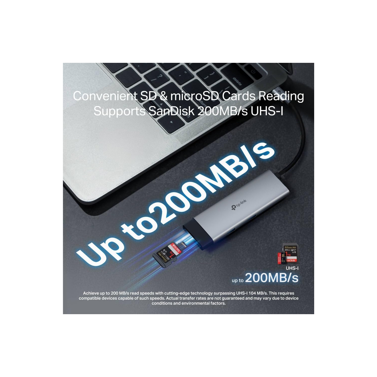 TP-Link 7-Port USB-C Hub - 4K HDMI, 100W PD Charging, 5Gbps Data, Dual SD/microSD Slots, Aluminum Case, Plug & Play