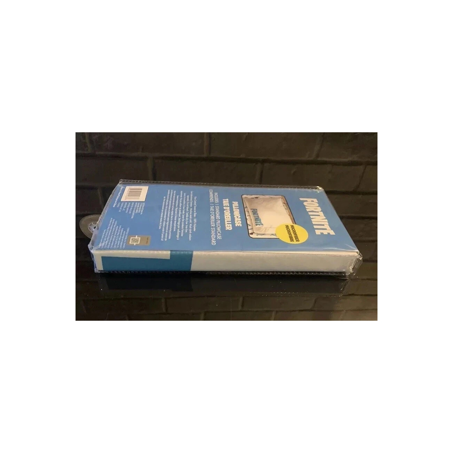 Fortnite – Taie d'oreiller standard en polyester blanc pour enfants 20x30 po, bleu