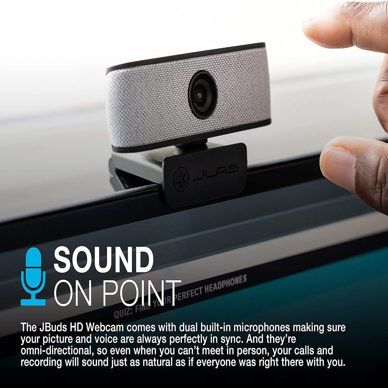 Caméra Web USB JLab Cam avec mise au point automatique et deux micros