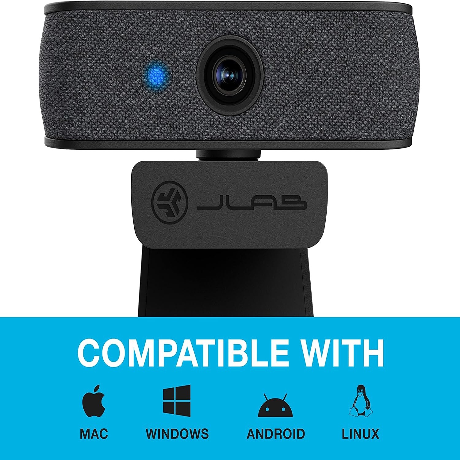 Caméra Web USB JLab Cam avec mise au point automatique et deux micros