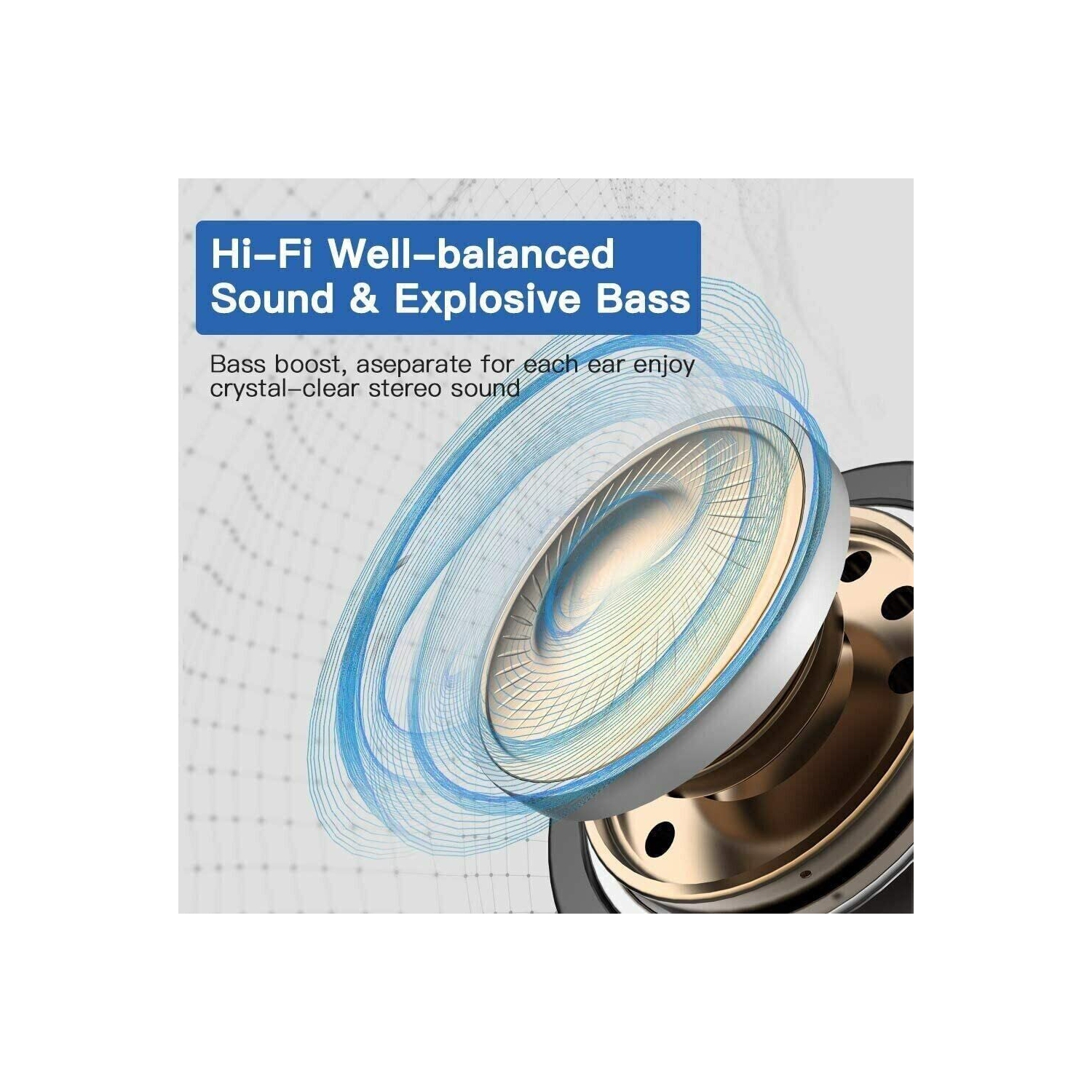 Wireless Earbuds Bluetooth Headphones Sport Earphones with LED Display Over-Ear Buds with Earhooks Built-in Mic Headset for Workout