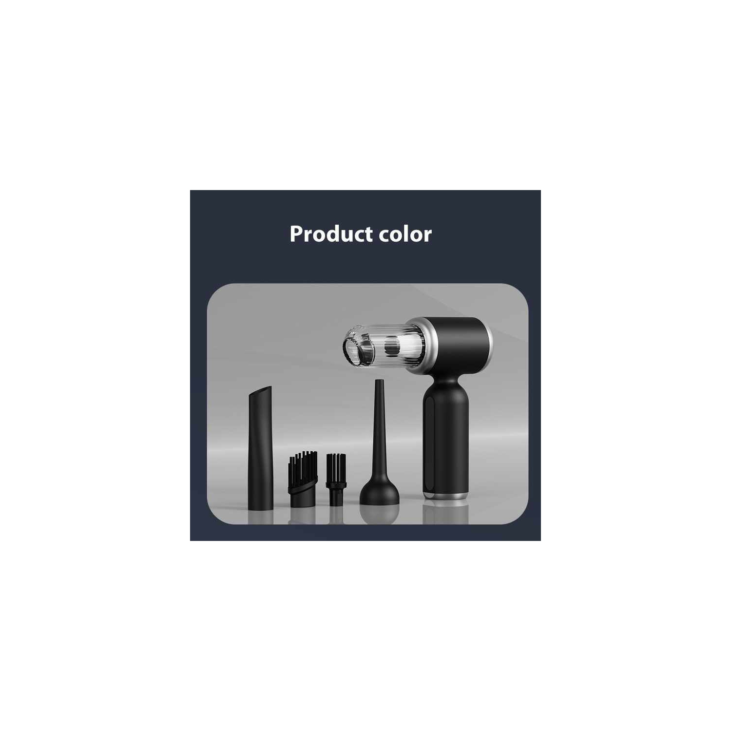 Car vacuum cleaner, household wireless portable car vacuum cleaner, suction and blowing in one, powerful air dust collector, 12V three-speed black,