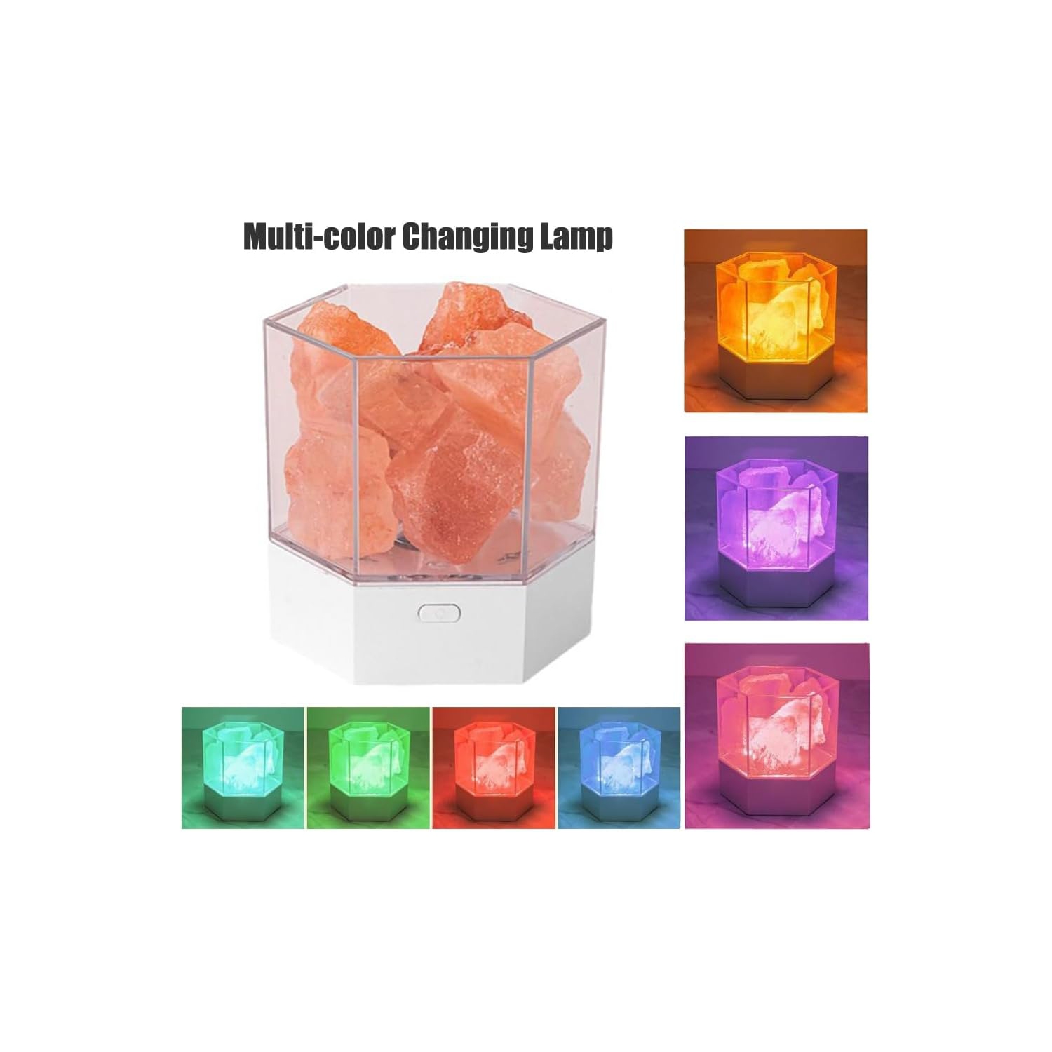 Aromatherapy night light, bedroom atmosphere light, essential oil salt stone lamp, indoor home table lamp, birthday gift bedside lamp, colorful