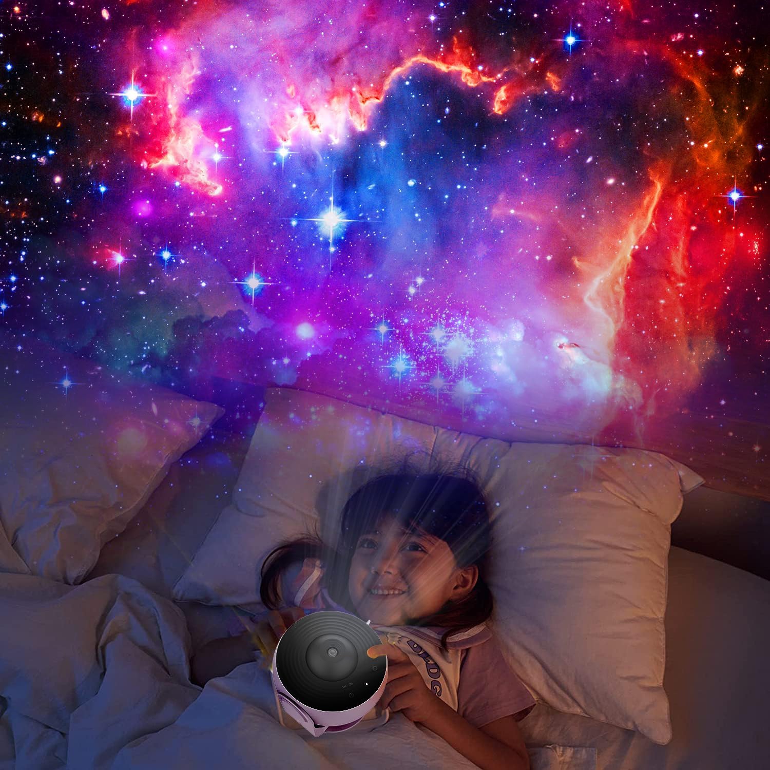 Globe atmosphere light, small table lamp, whole house focus night light, bedroom USB starry sky light projection lamp, HD 13 in 1 galaxy night light,