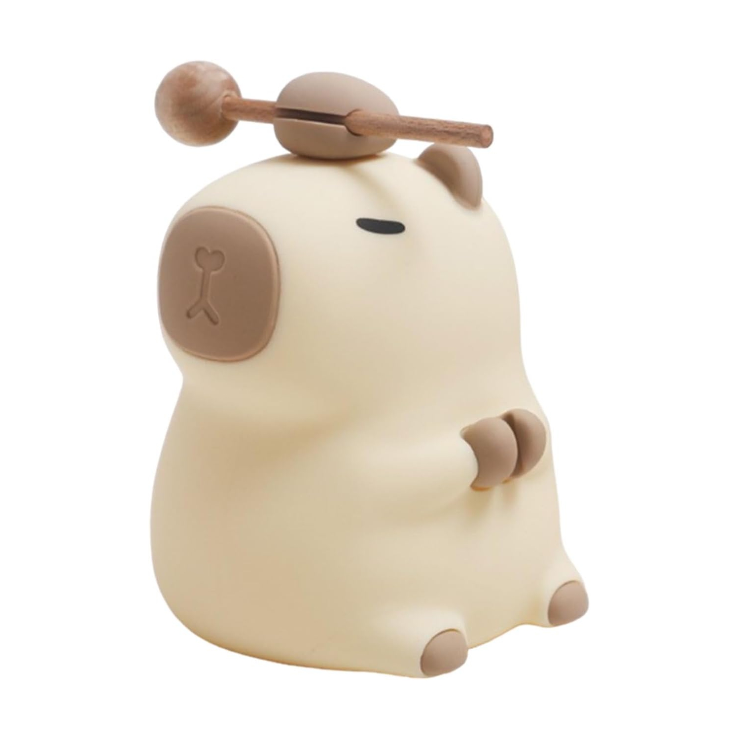 New Capybara LED Night Light, Capybara Pat Light Small Gift Bedroom Sleep Soft Light, Touch Control USB Power Supply, Brown