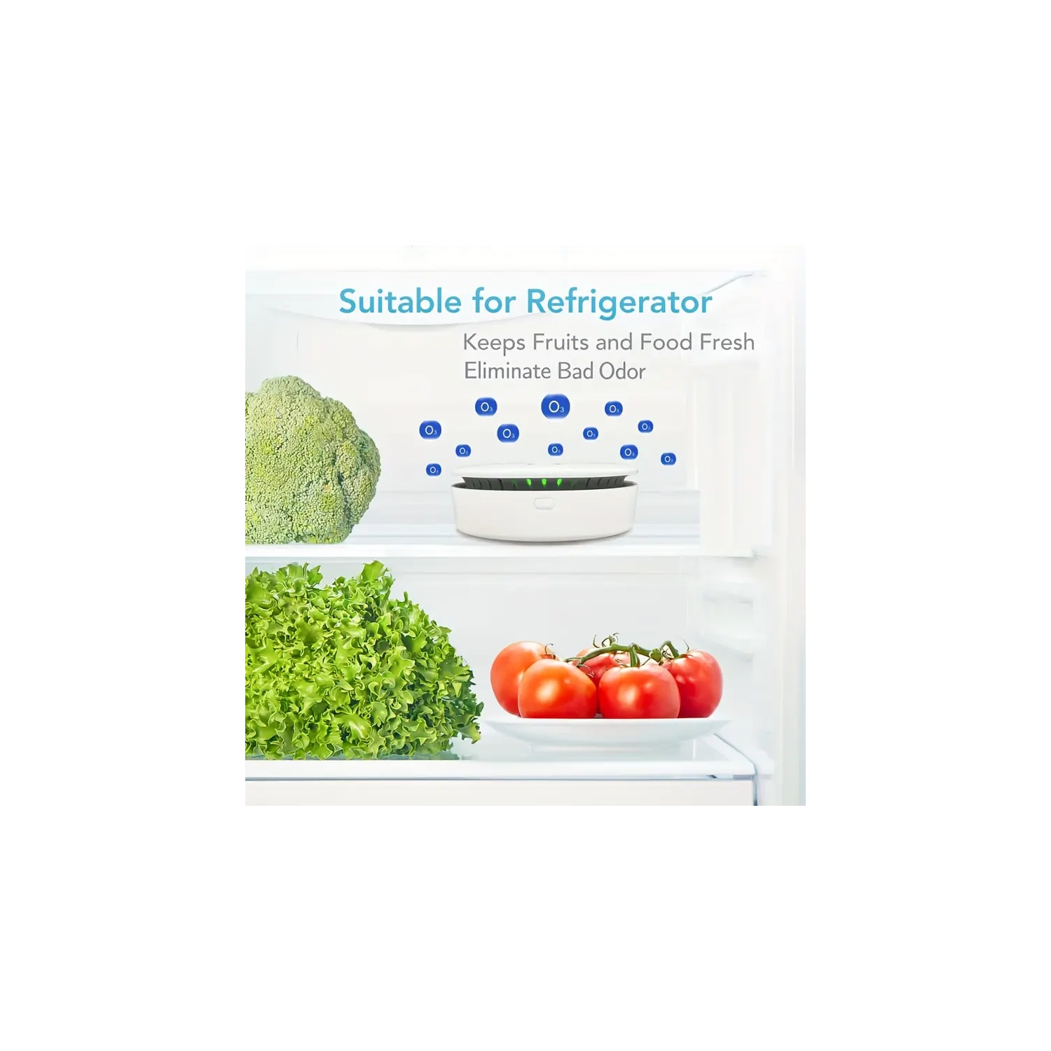 Portable Ozone Ionic Air Purifier Rechargeable Mini Purifier Purifying Air & Eliminate Odor for Home Car Refrigerator