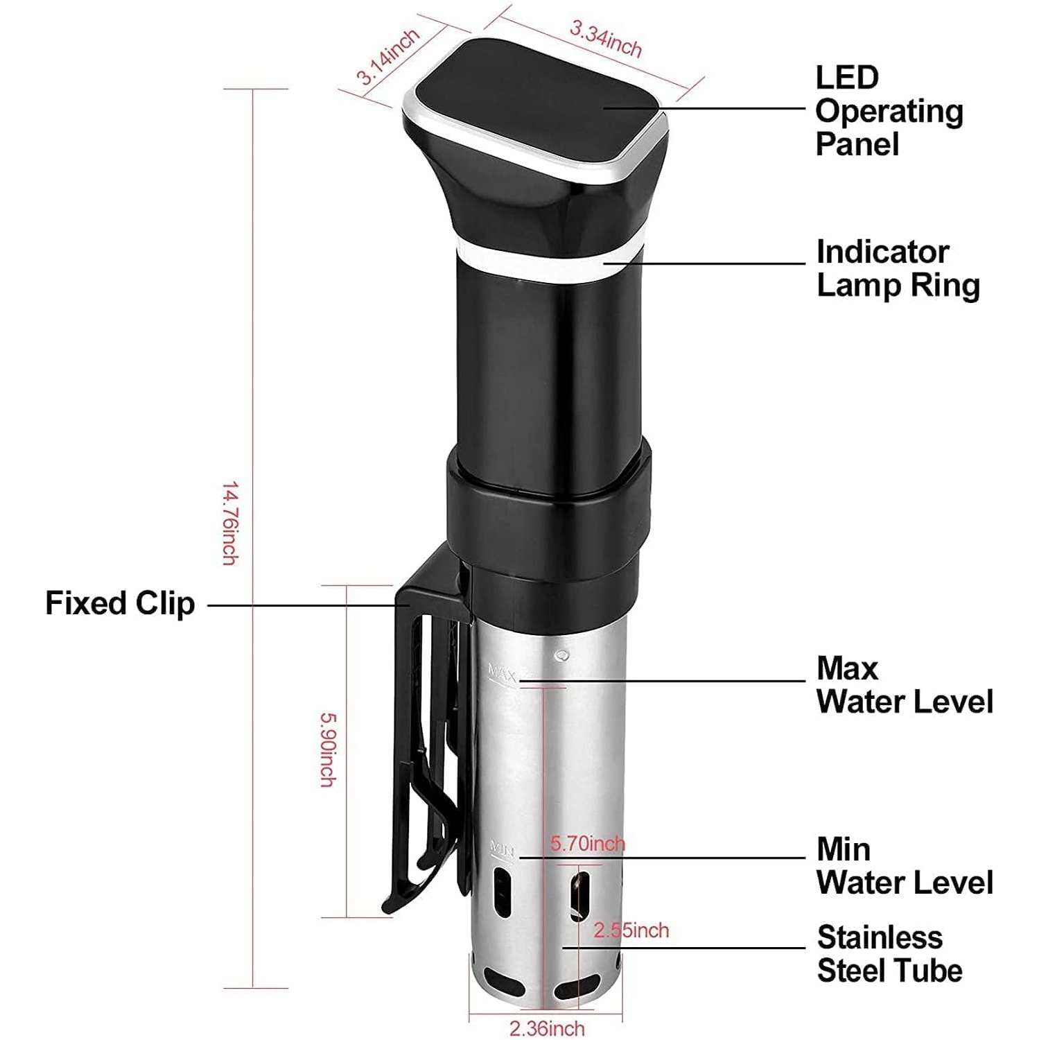 Sous Vide Machine,Low Temperature Slow Cooker,Vacuum Slow Cooker,Thawing Machine for Beef Salmon Chicken