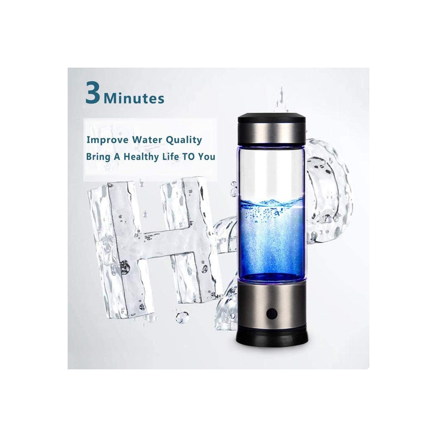 Hydrogen Rich Water Generator Bottle Water Ionizer Machine Hydrogen Water Pitcher Alkaline Water Maker