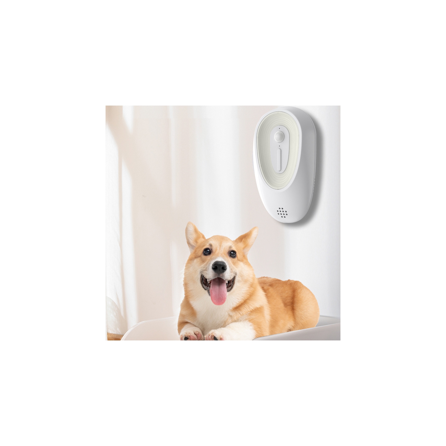 Litter Box Deodorizer Pet Room Air Purifier with LED Lights Smart Sensor Smell Remover Bathroom Automatic Pet Odor