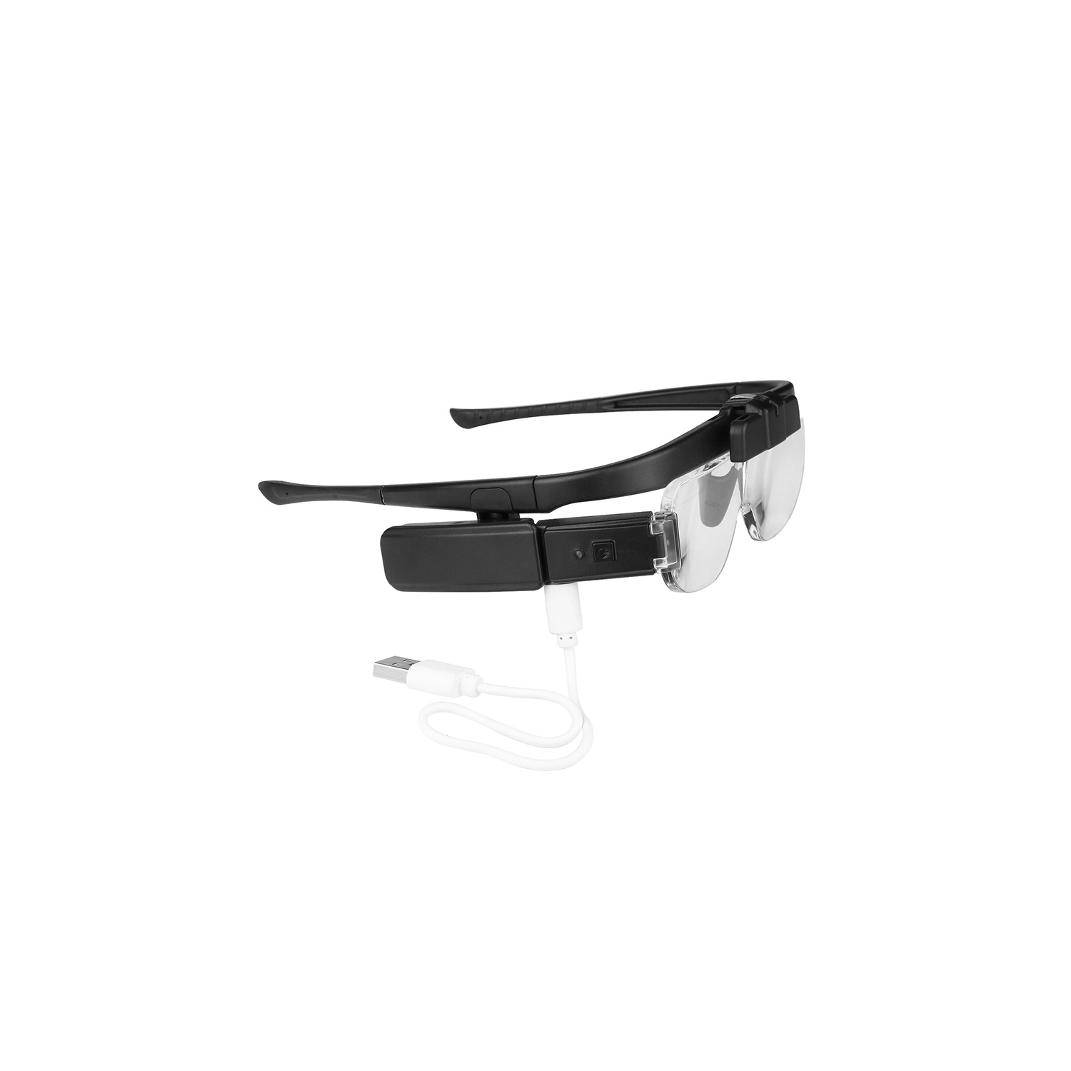 Loupe serre-tête, loupe rechargeable à support de tête avec lumière, loupe mains libres pour la réparation de couture de lecture