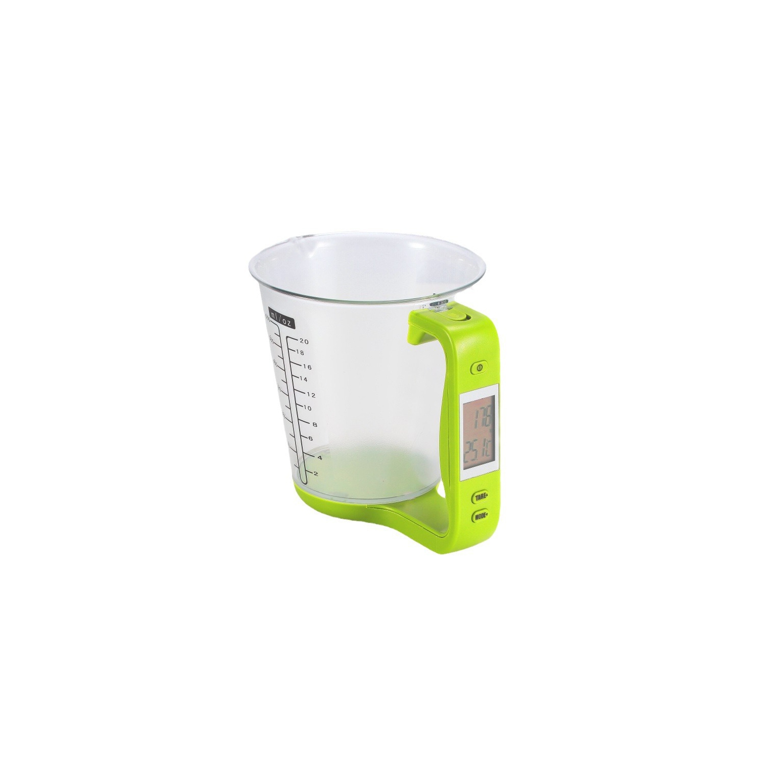 Balance de tasse à mesurer électronique de cuisine Balance pour bidon domestique Balance numérique pour tasse liquide - Vert