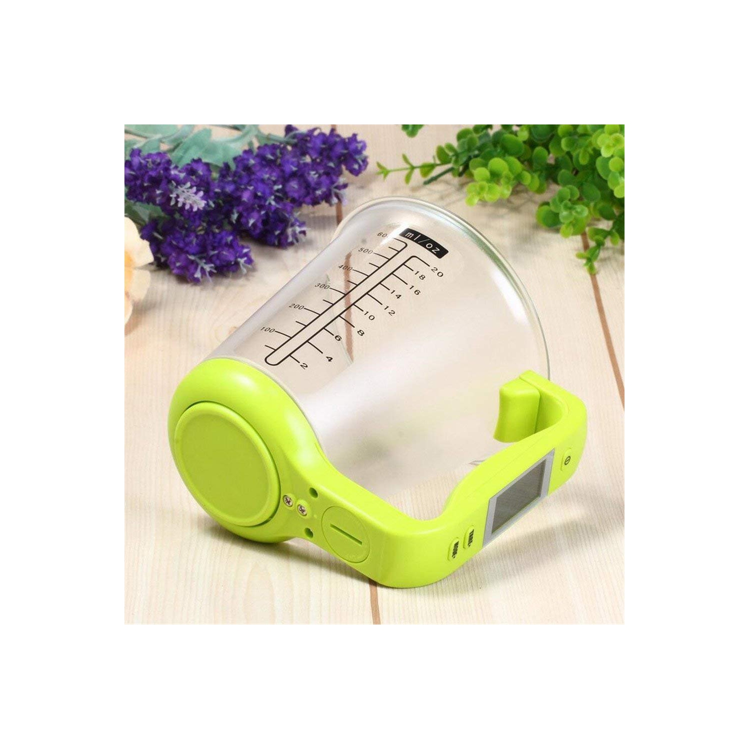 Balance de tasse à mesurer électronique de cuisine Balance pour bidon domestique Balance numérique pour tasse liquide - Vert