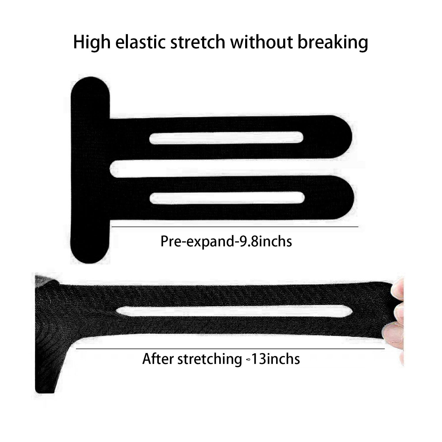 Precut Kinesiology Tape for Knees, 15PCS Waterproof & Elastic Knee Tape for Knee Pain Relief