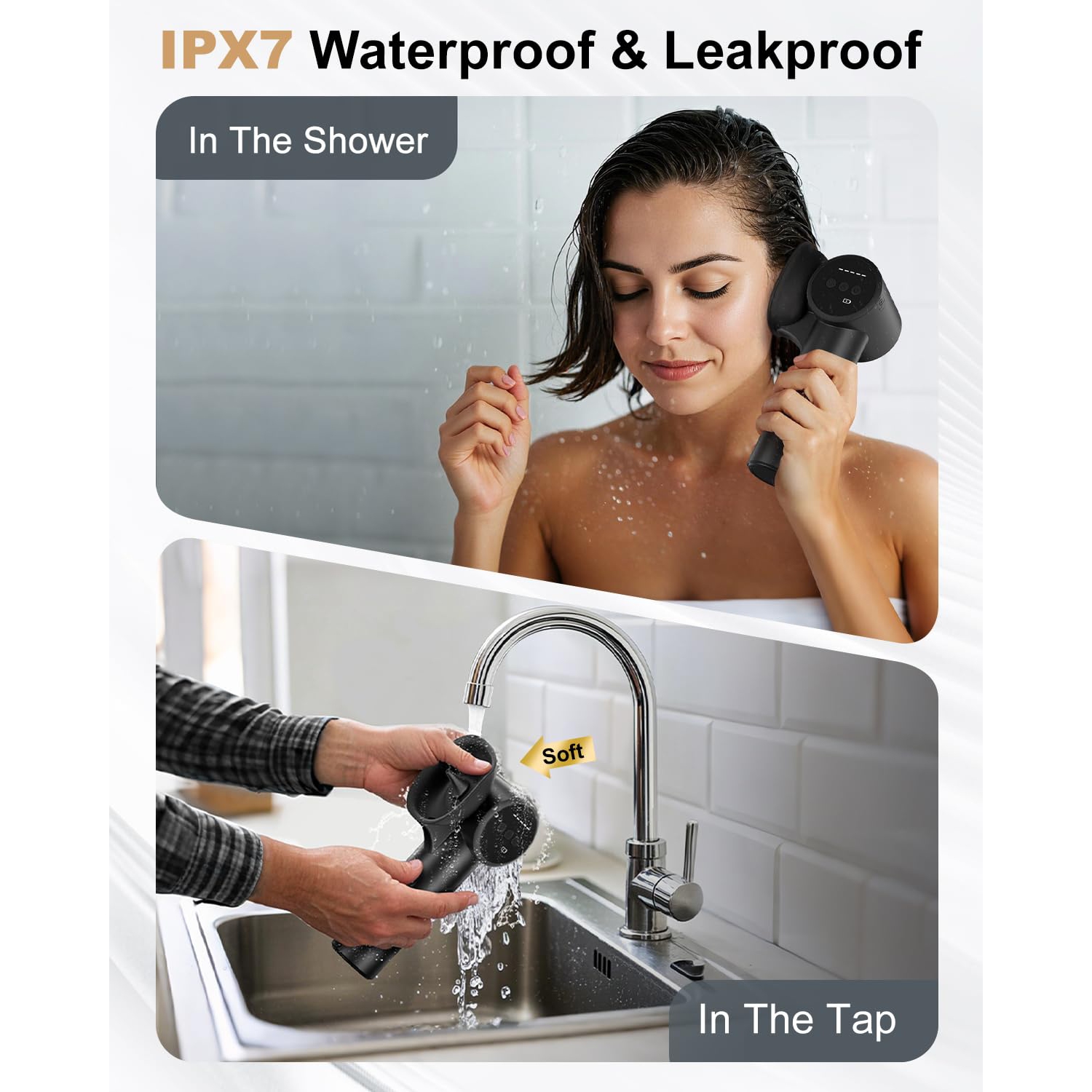 Trousse de nettoyage de cire d'oreille, nettoyeur d'oreilles électrique portatif et séchoir d'oreilles, 5 modes pour utilisation en voyage et à la