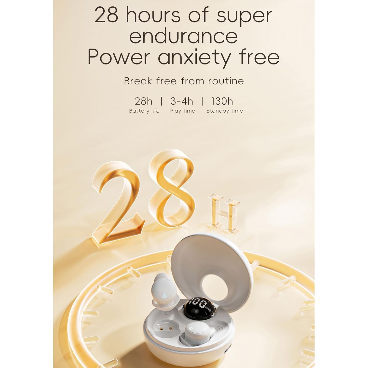 Invisible Sans fil Bluetooth Écouteurs boutons Sleep Réduction du bruit Mini Écouteurs boutons Invisible Micro Sleep Écouteurs boutons Petit oreille