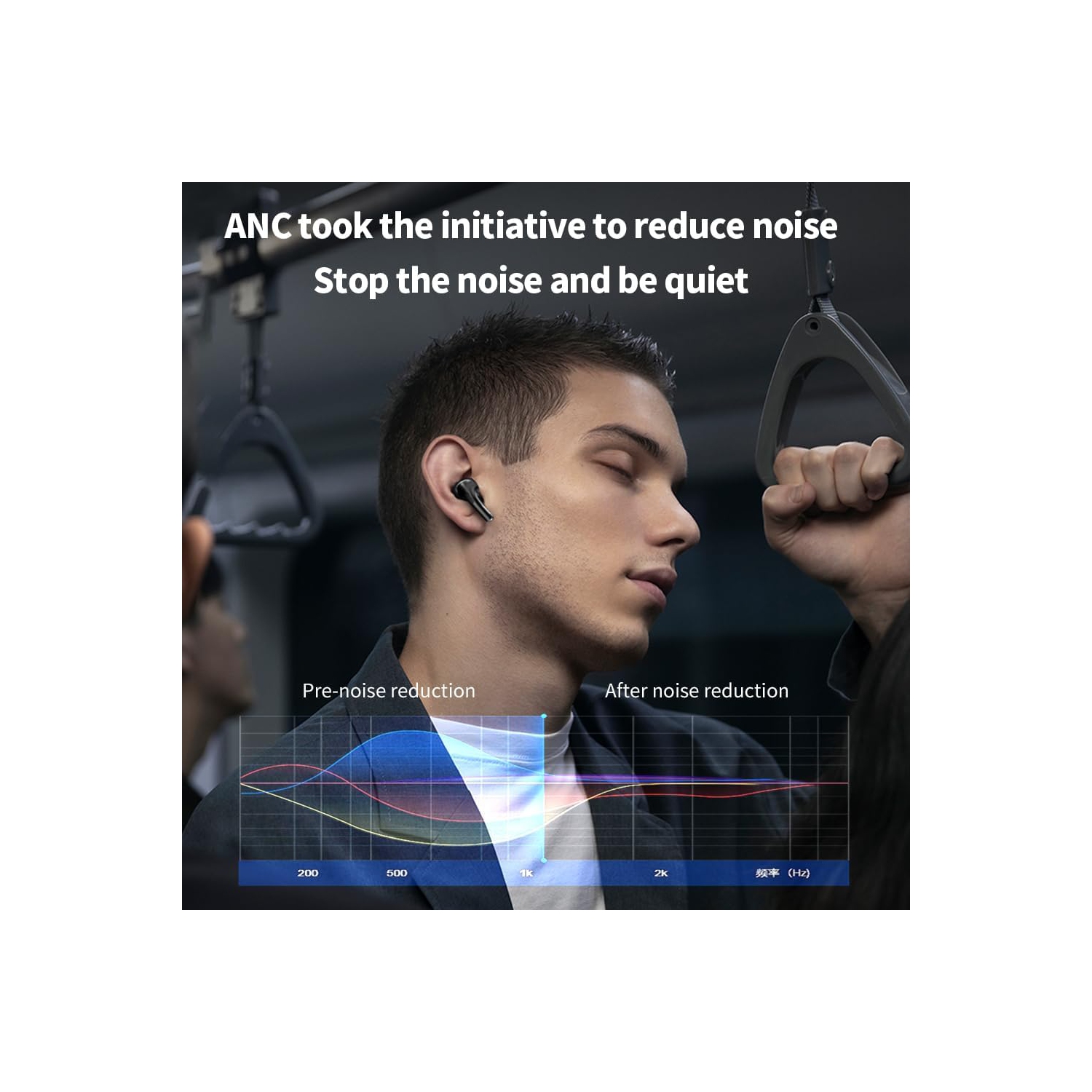 New Bluetooth headset a9Pro wireless Ai translation ANC noise reduction A9Pro black in-ear multi-function touch screen wireless Bluetooth headset