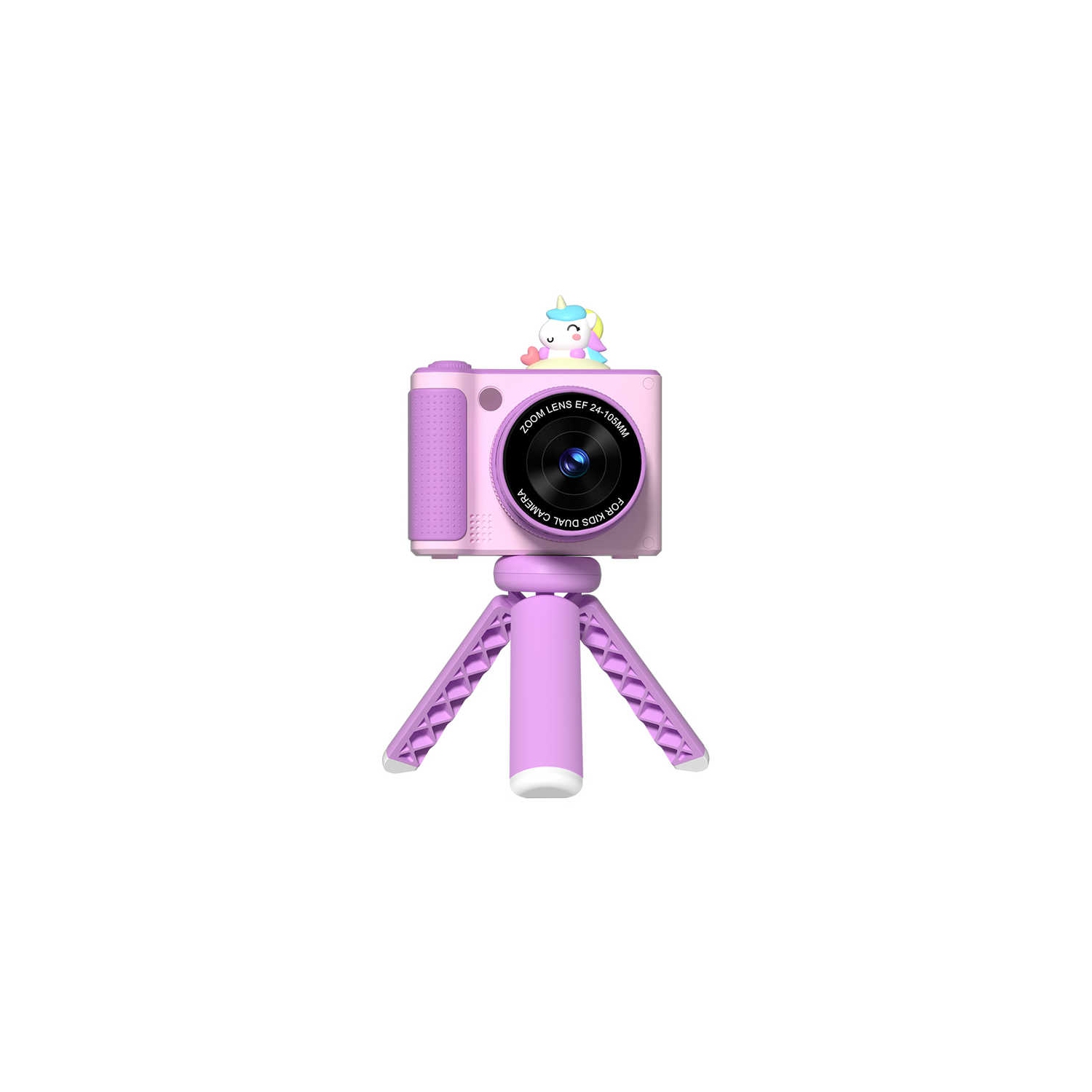 S6 Kids Camera" 48MP Dual Camera + 16x Zoom | Mini Toy Camera | Safe and Eco-friendly | Best Gift with LED Fill Light MOS Imaging Sensor Pink +