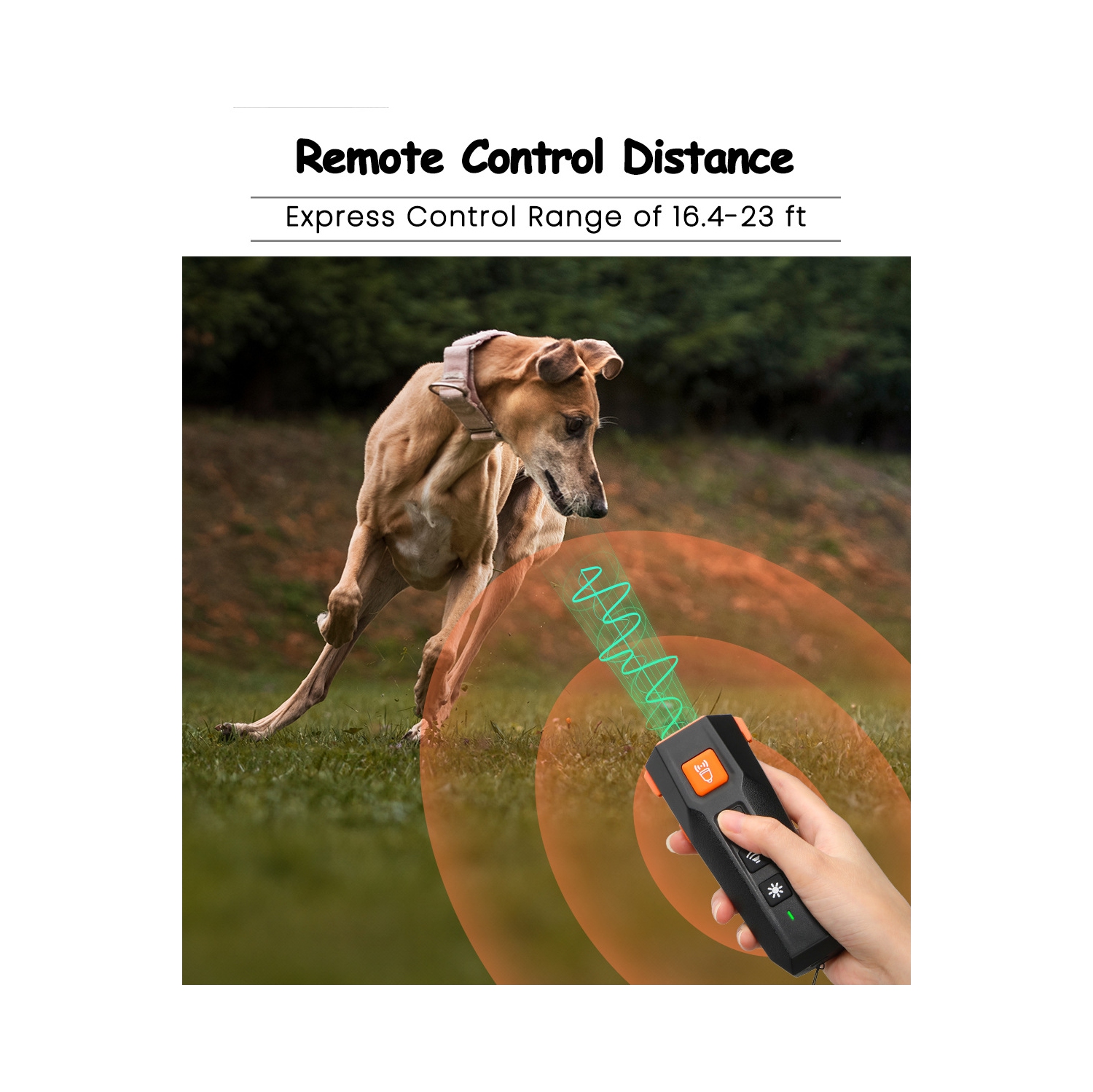 New Ultrasonic Dog Trainer Bark Stopper Triple Head High Power Dog Repellent Light Ultrasonic Frequency Training Bark Stopper - For Dog Training -