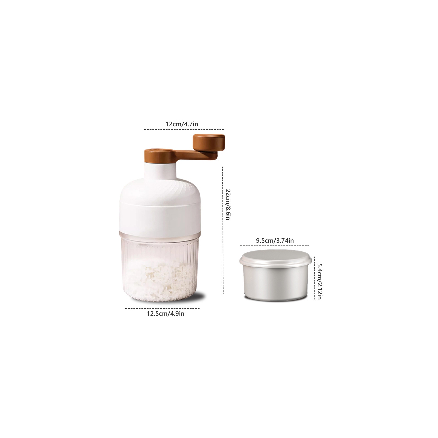 Hand-cranked ice shaver, ice cone, manual ice shaver, small household ice shaver, non-electric manual ice crusher, summer snowflake ice shaver1 ice