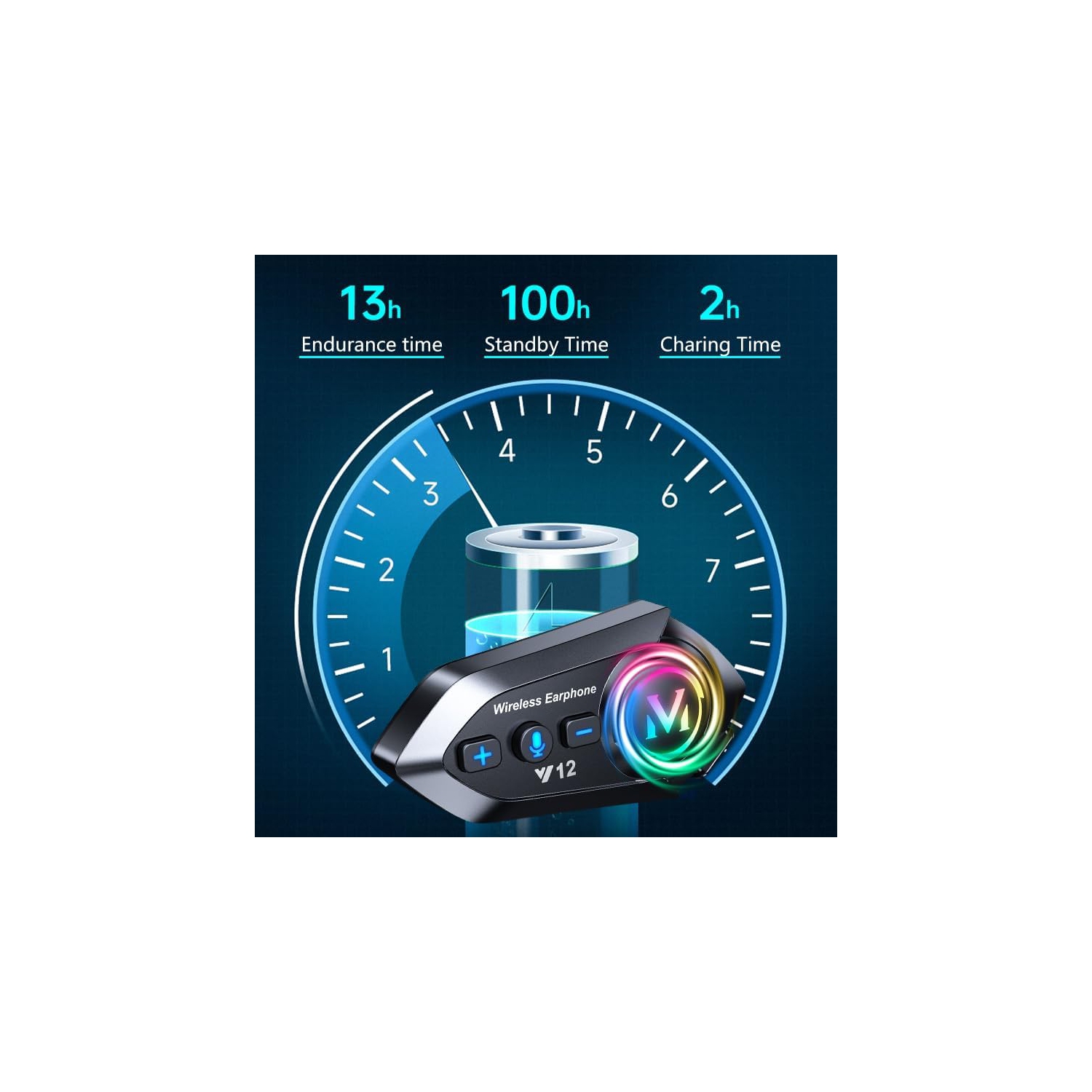 Full voice smart helmet bluetooth headset head-mounted breathable motorcycle heavy bass 5.4 bluetooth, helmet speaker helmet headset, 1000mAh, IPX6