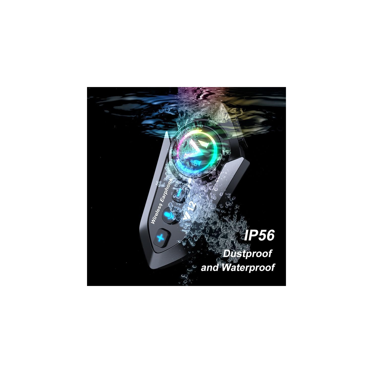 Full voice smart helmet bluetooth headset head-mounted breathable motorcycle heavy bass 5.4 bluetooth, helmet speaker helmet headset, 1000mAh, IPX6