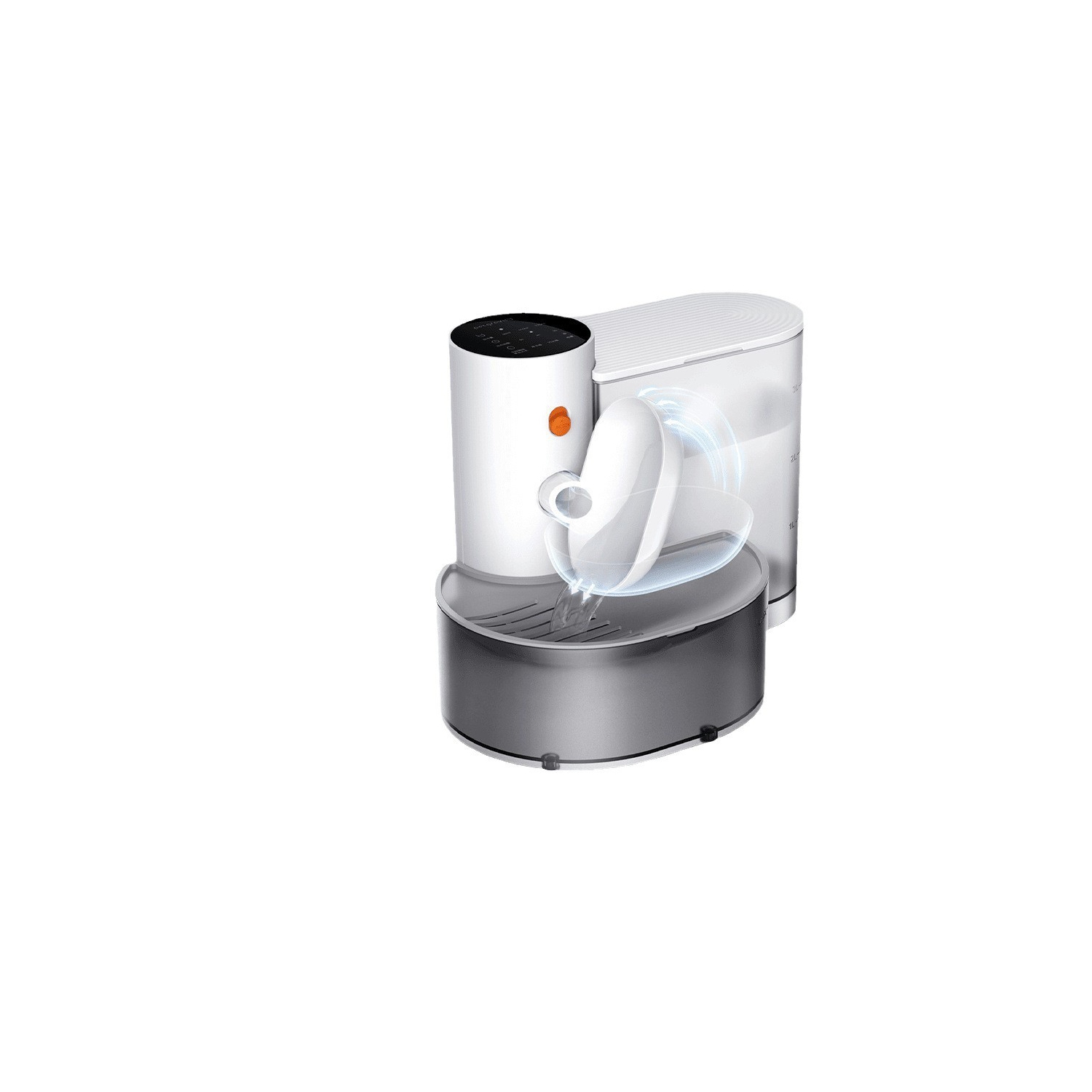 Smart wireless pet water fountain, no filter required, 3L large capacity, rechargeable automatic water fountain, suitable for cats and small dogs,