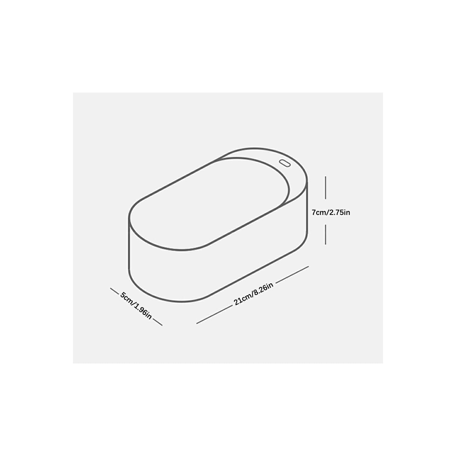 Machine de nettoyage à ultrasons de maison Nouveau petit bijou nettoyant mini nettoyant pour prothèses - blanc