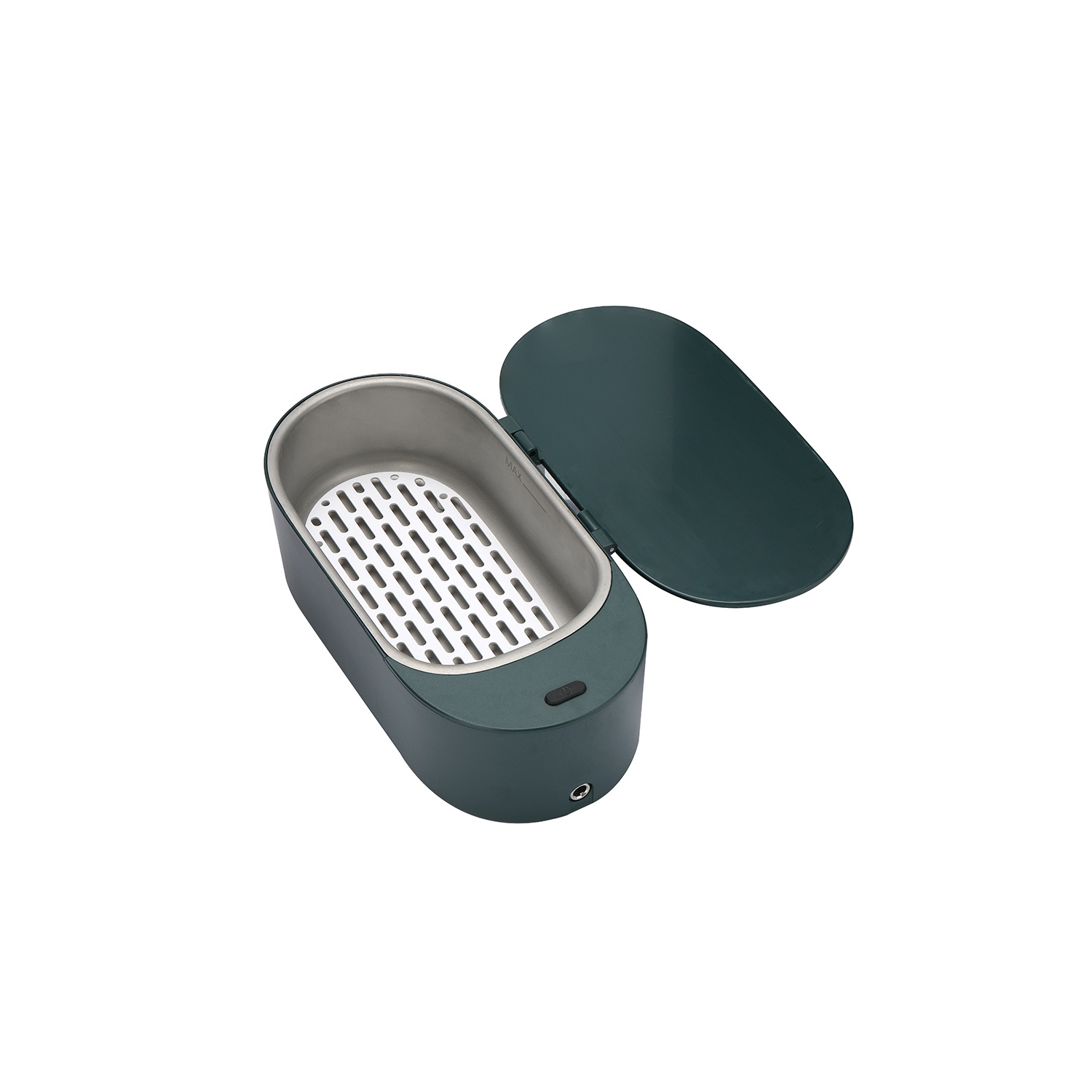 Home ultrasonic cleaning machine new small jewelry glasses cleaner mini denture cleaner - green